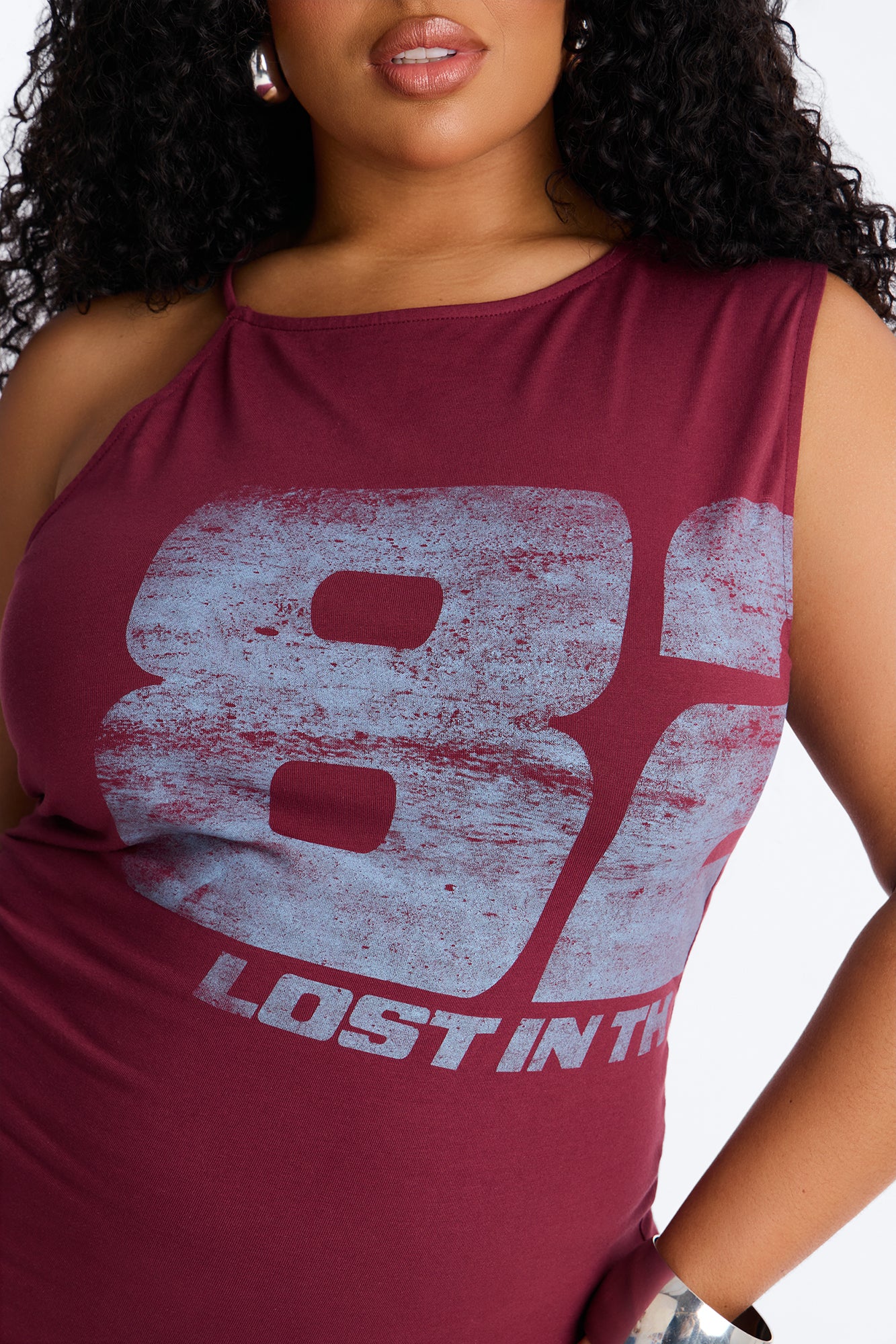 82 Hot Intentions Tank - Wine - Image 6