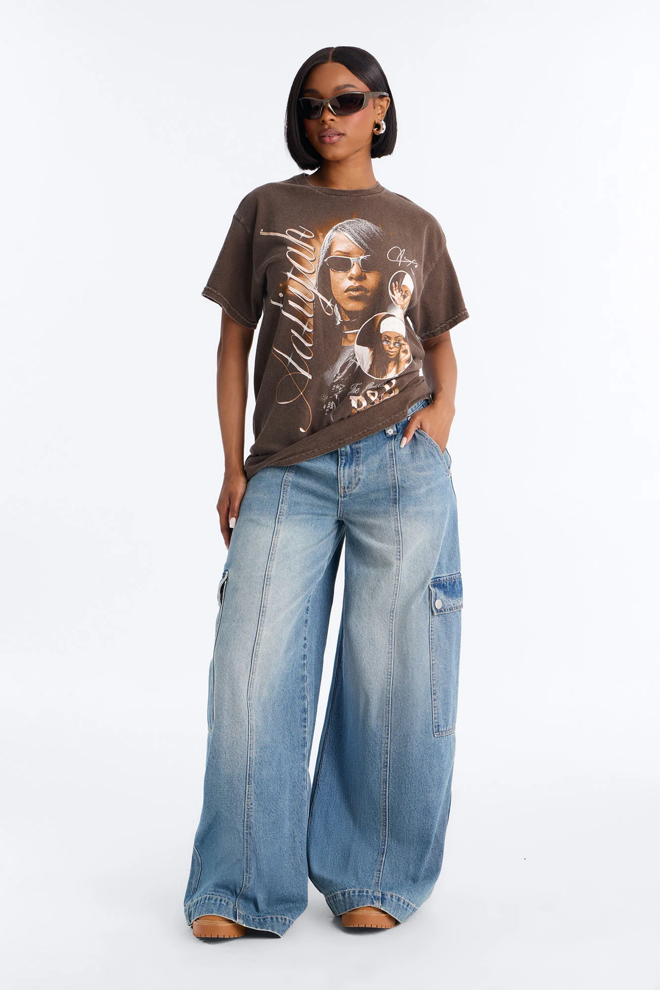 Aaliyah R&B Princess Shirt - Chocolate - Image 3