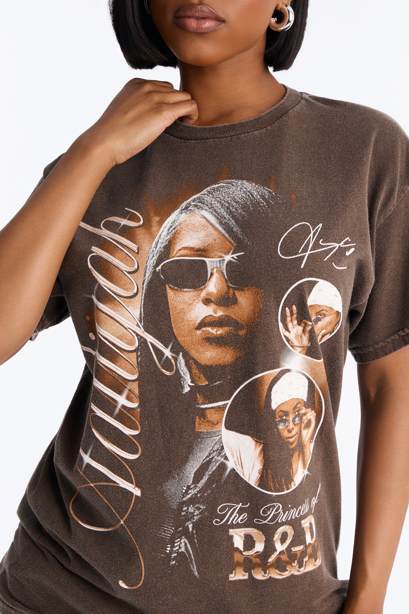 Aaliyah R&B Princess Shirt - Chocolate - Image 4