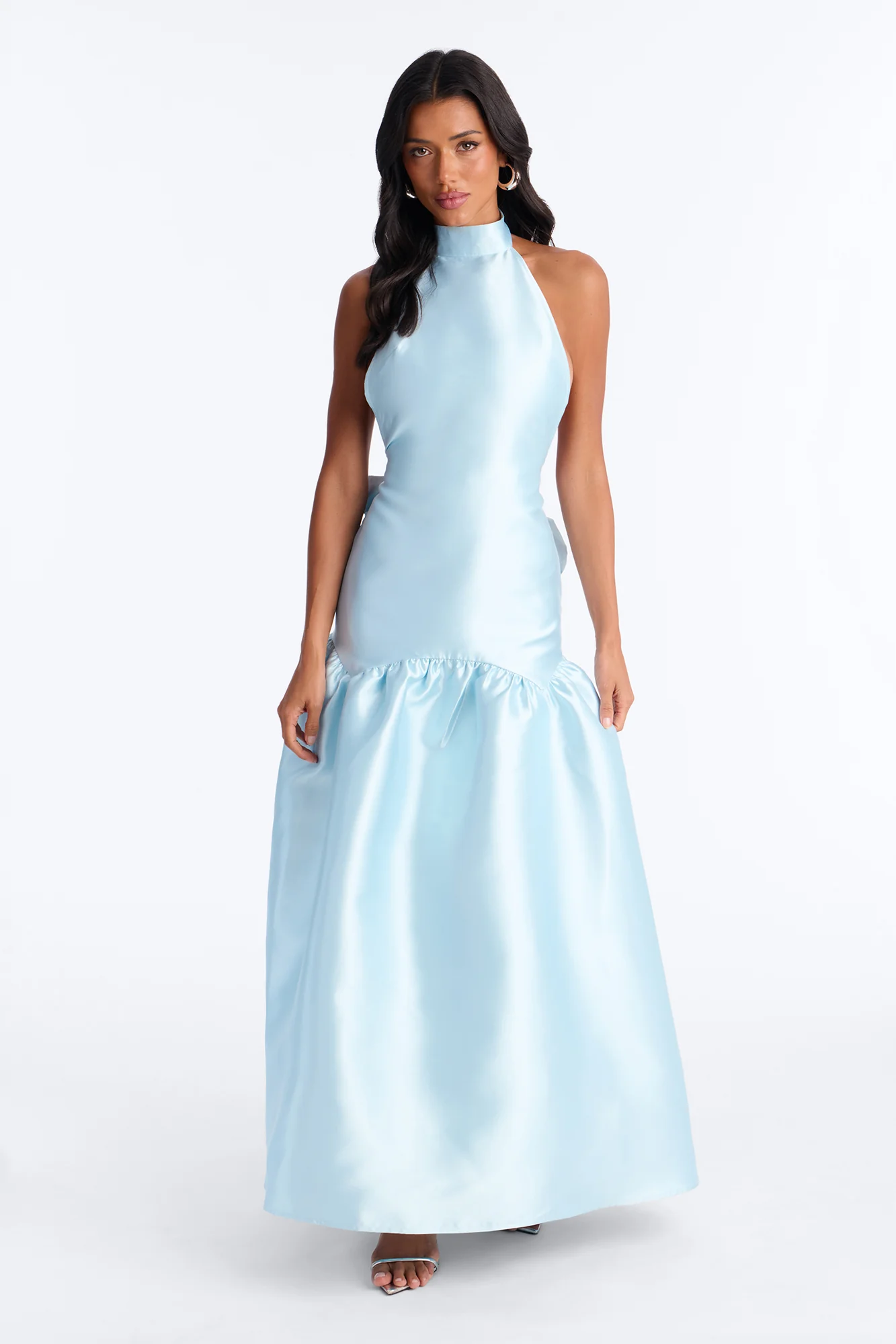 Absolute Stunner Bow Gown - Light Blue - Image 2