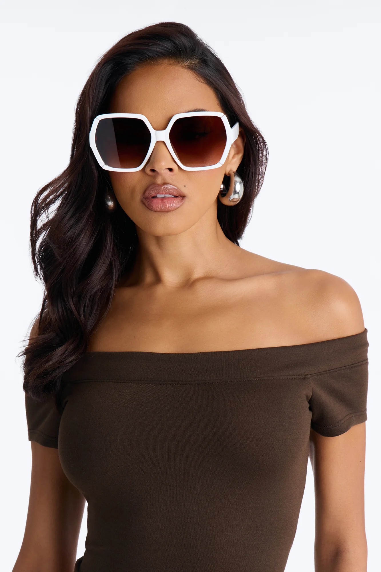 Absolutely Obsessed Sunglasses - White - Image 2
