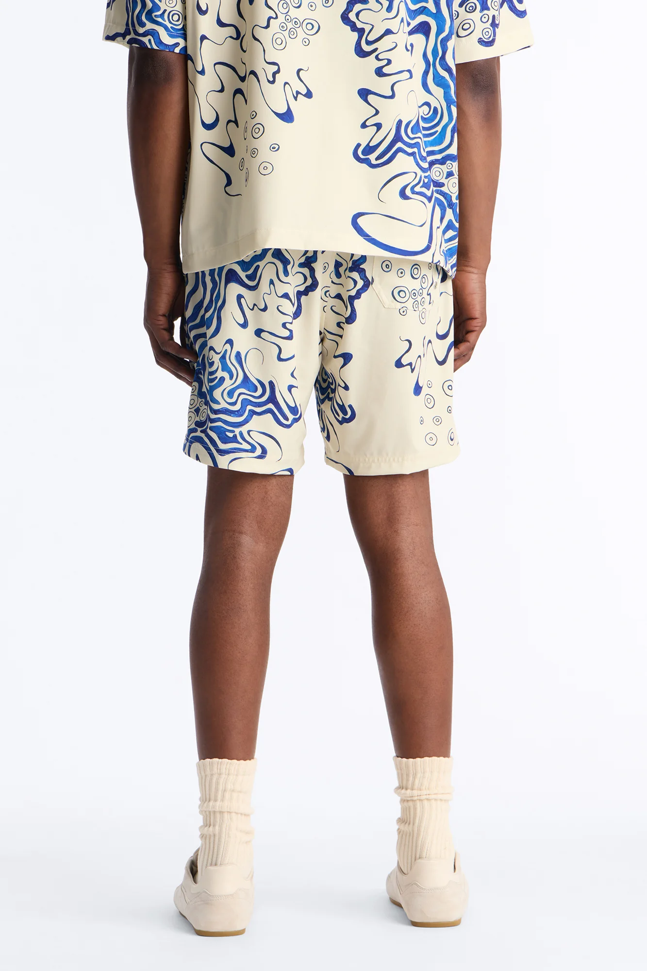 Abstract Mykonos Swim Trunk 7″ - Blue/combo - Image 4