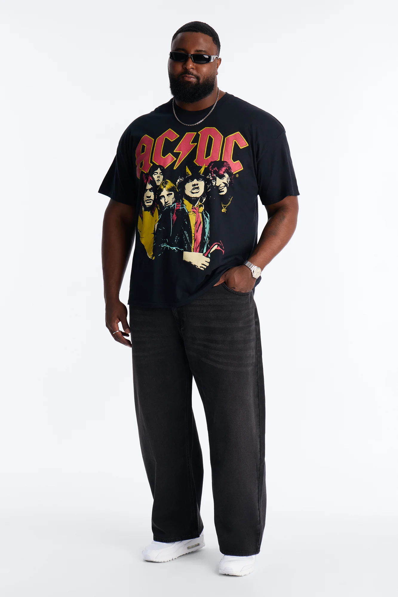 ACDC Highway To Hell All Over Print Short Sleeve Tee - Black - Image 8