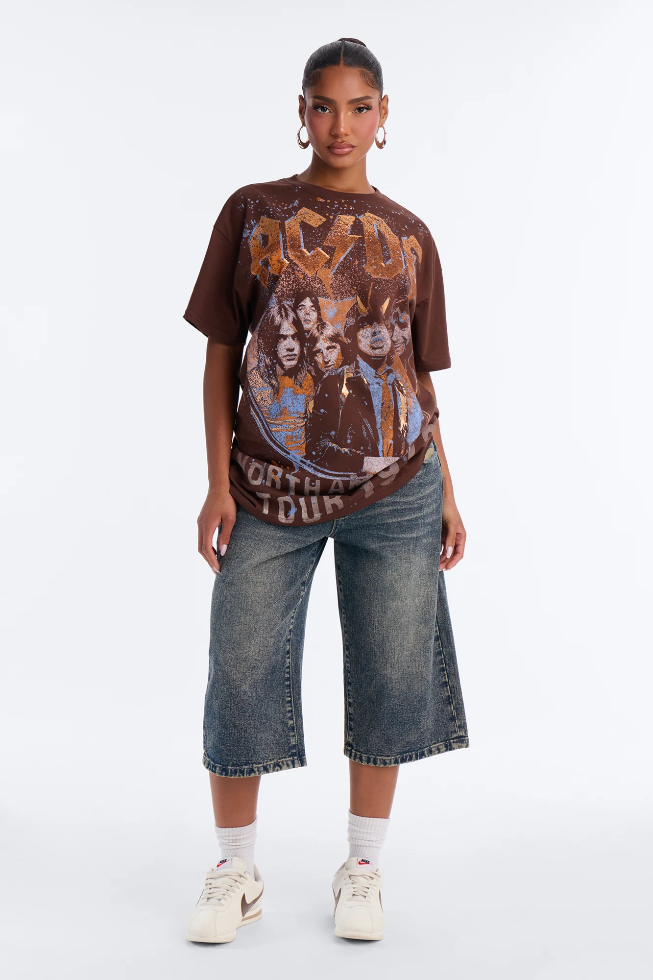 ACDC Highway To Hell Front And Back Tee - Brown - Image 2