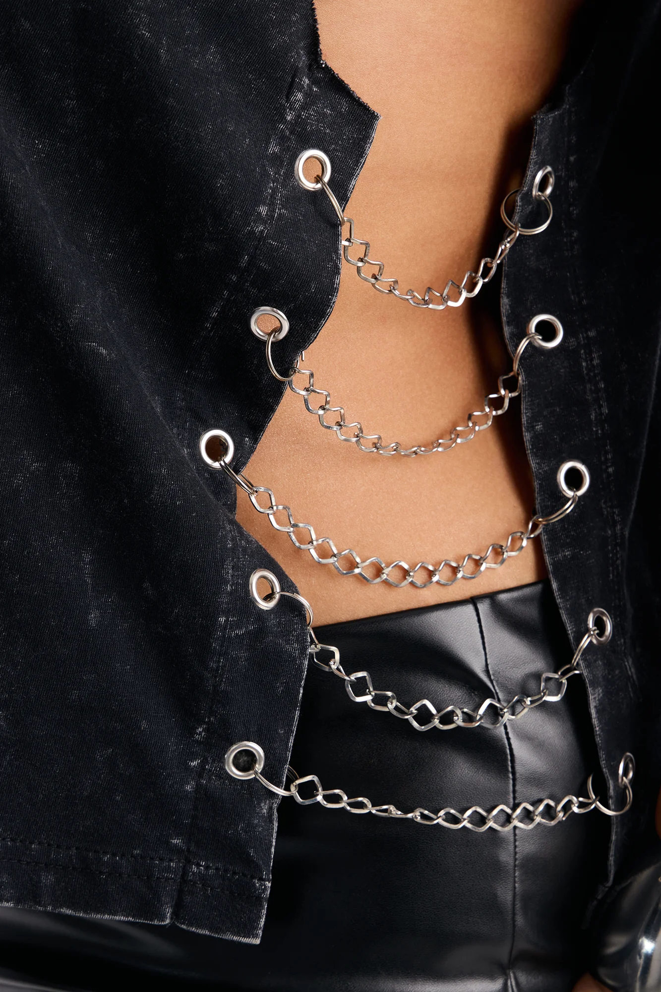 ACDC Washed Side Chain Tank - Black Wash - Image 8