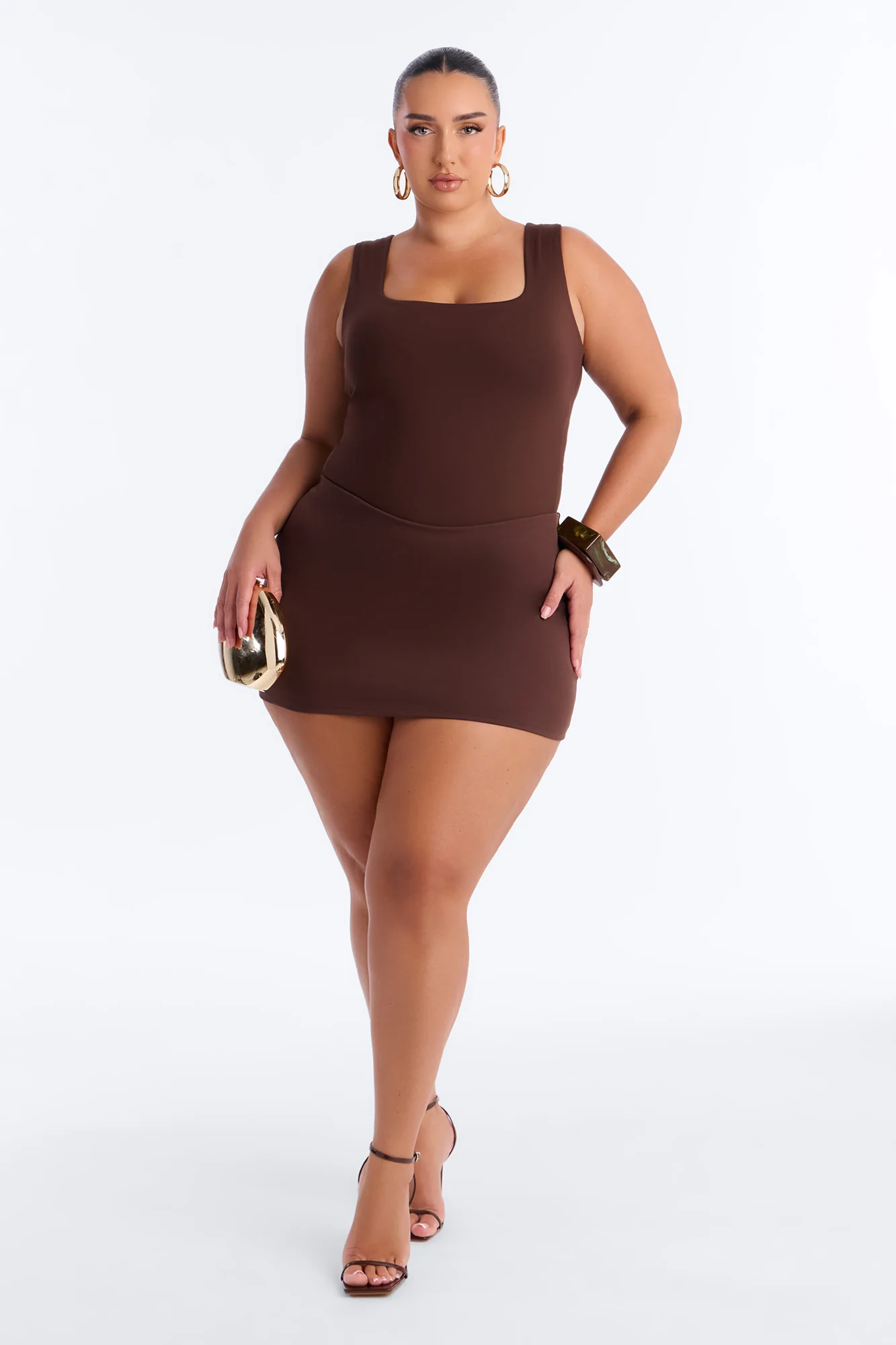 Adriana Smooth Fit Bodysuit - Brown - Image 6