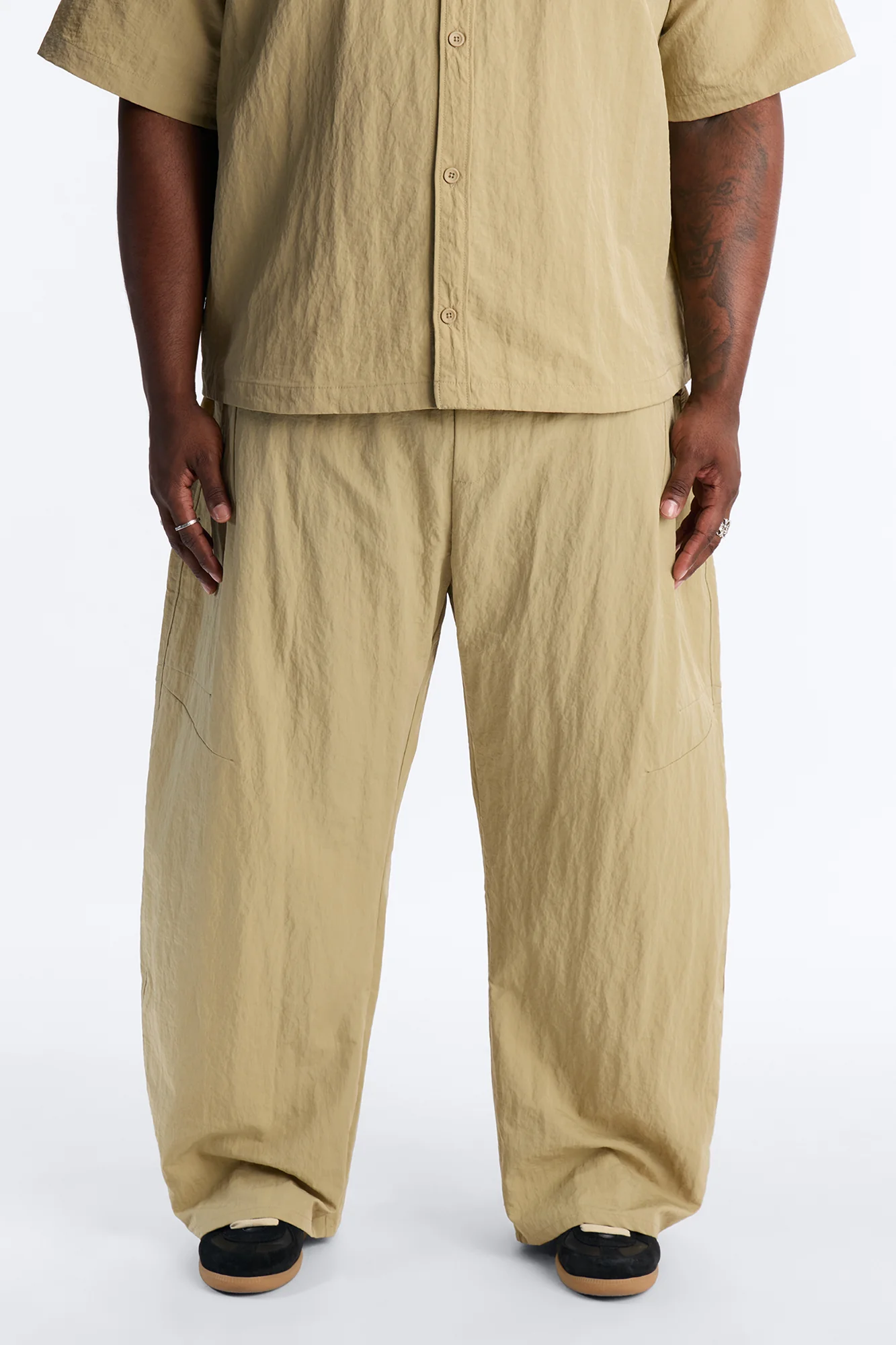 After Dark Amalfi Nylon Pant - Khaki - Image 5