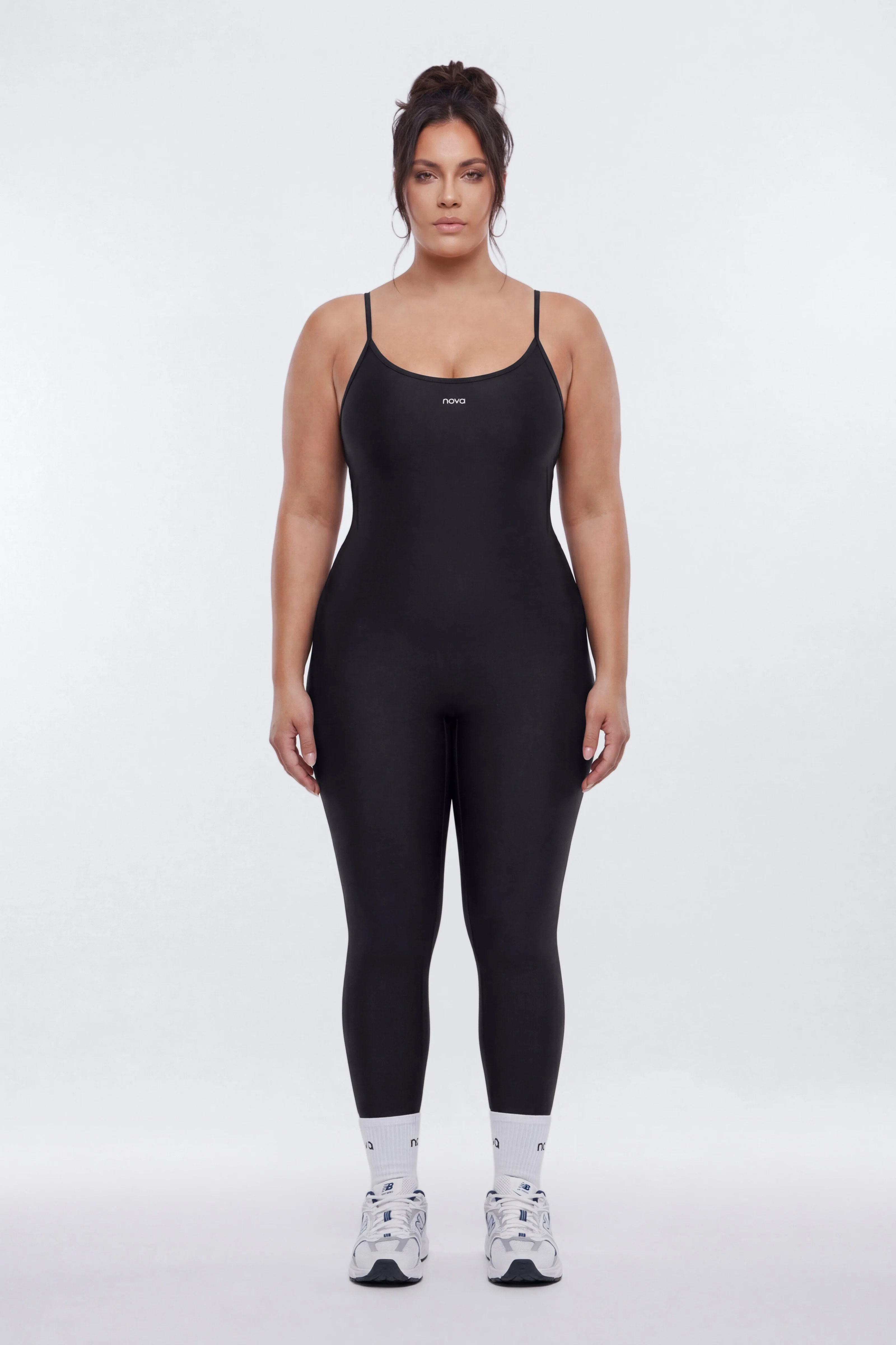 AirSculpt™ 25″ Skinny Jumpsuit - Black - Image 5