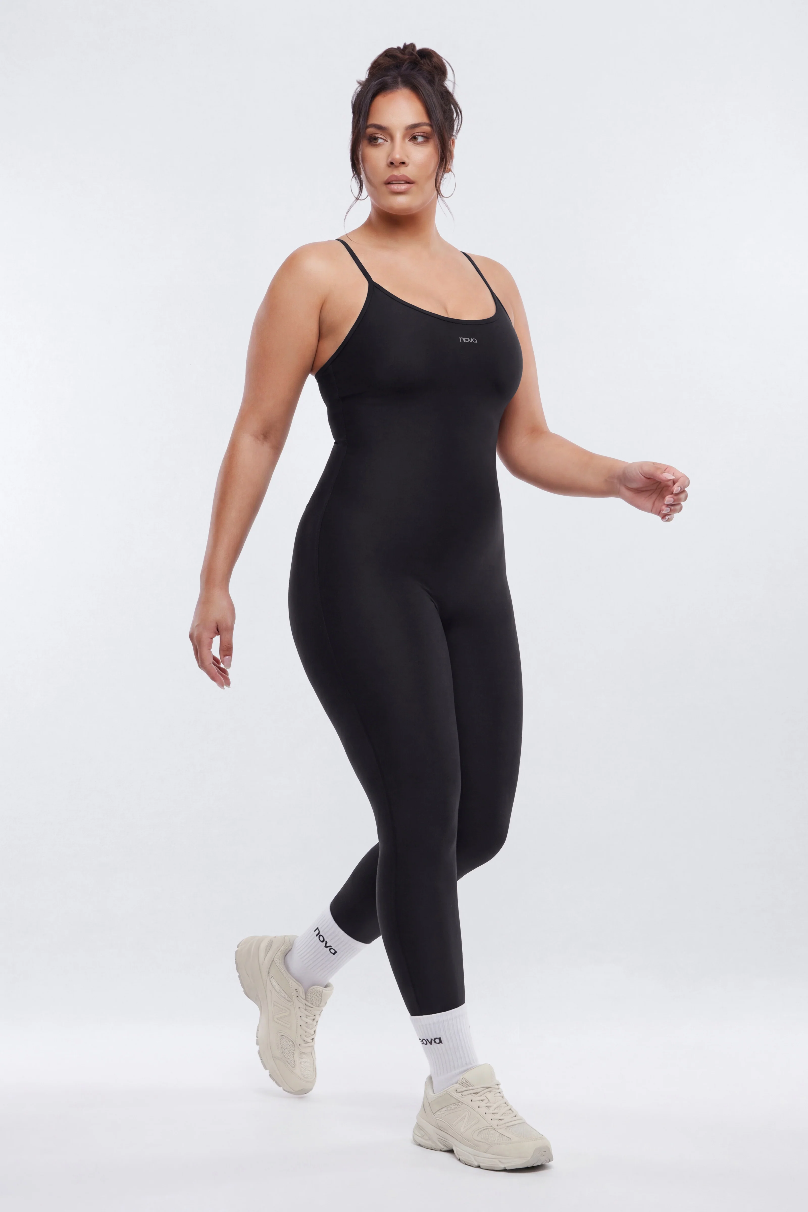 AirSculpt™ 25″ Skinny Jumpsuit - Black - Image 6