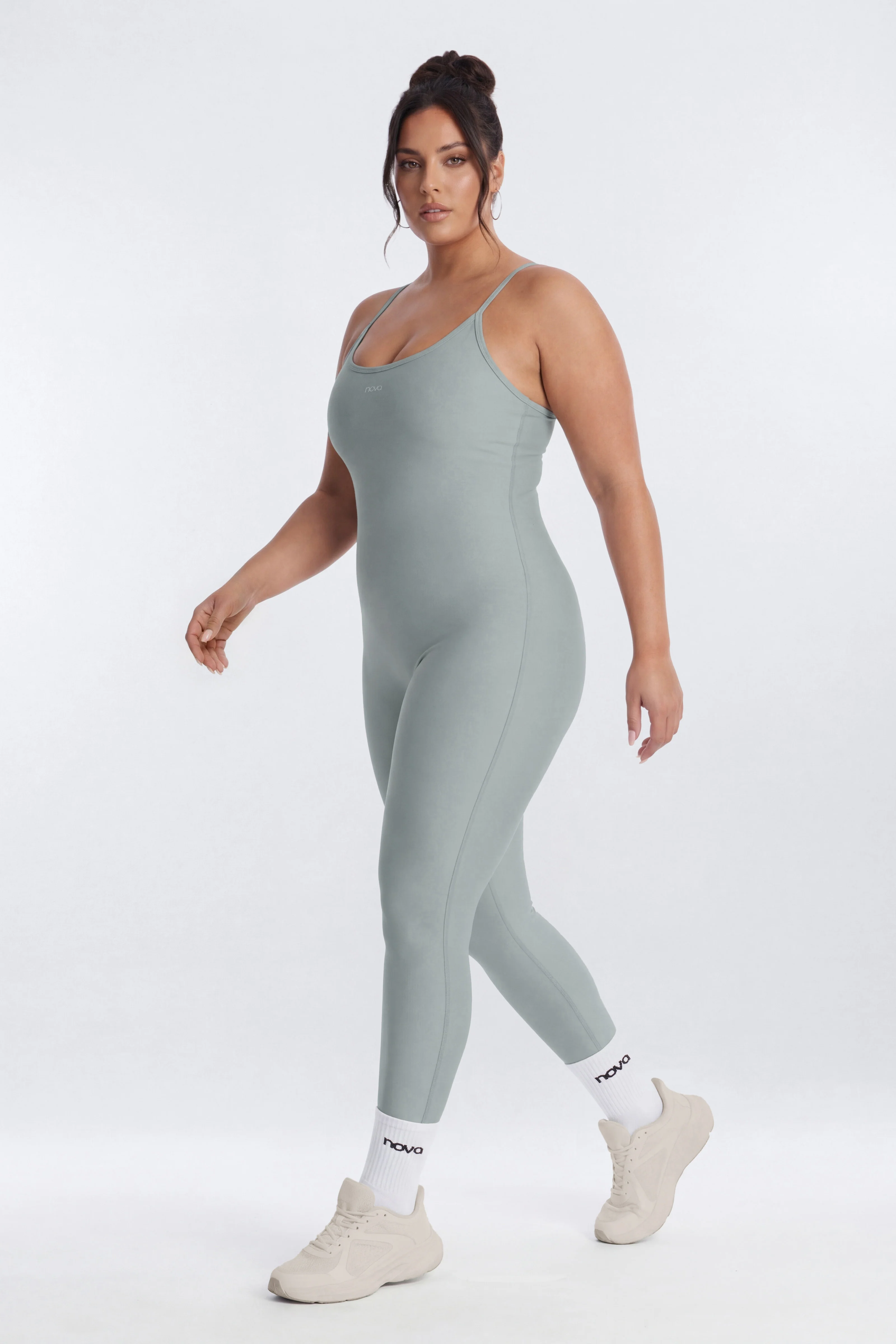 AirSculpt™ 25″ Skinny Jumpsuit - Steel - Image 8