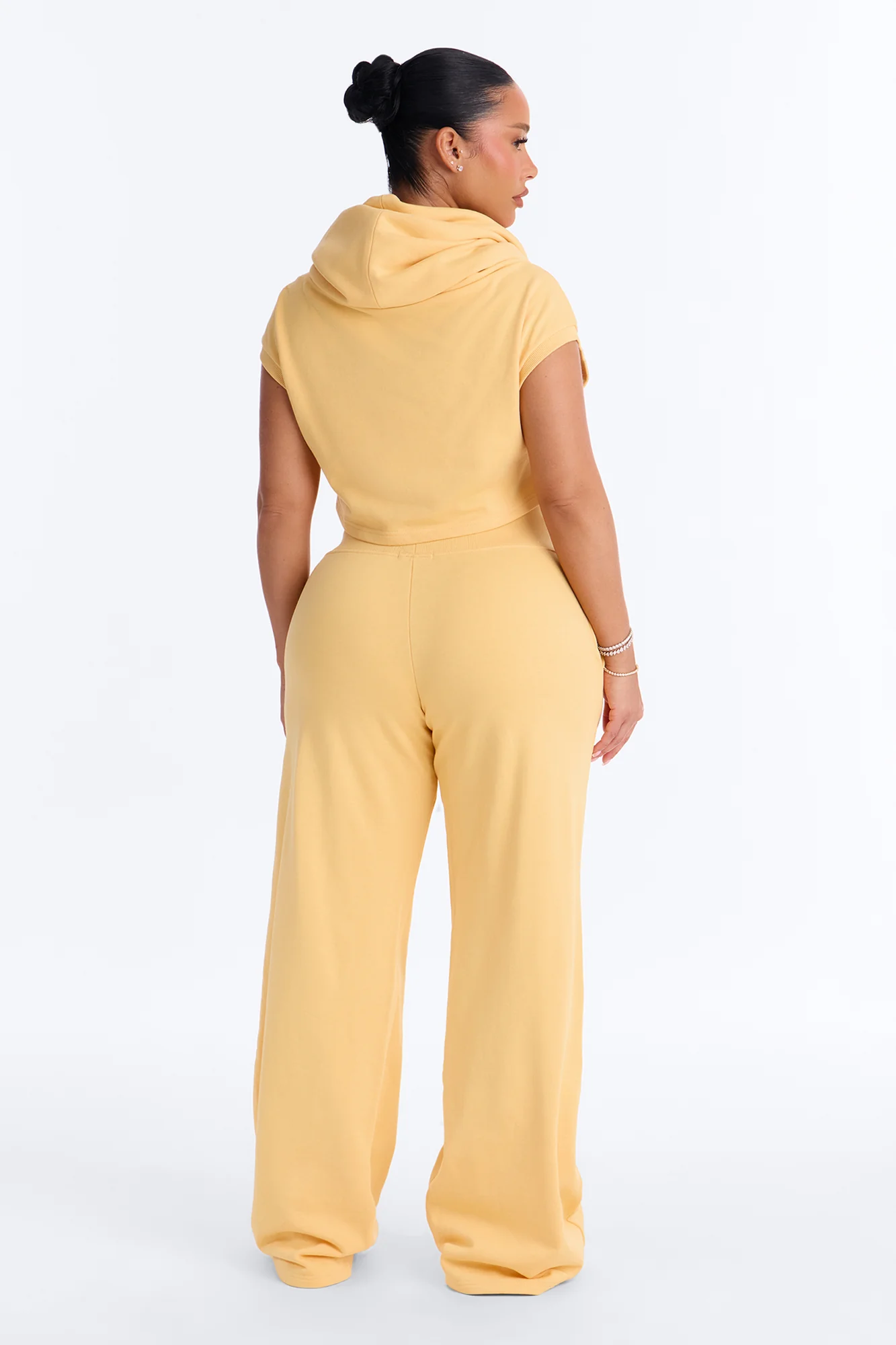 Alexa Wide Leg Pant Set - Yellow - Image 4