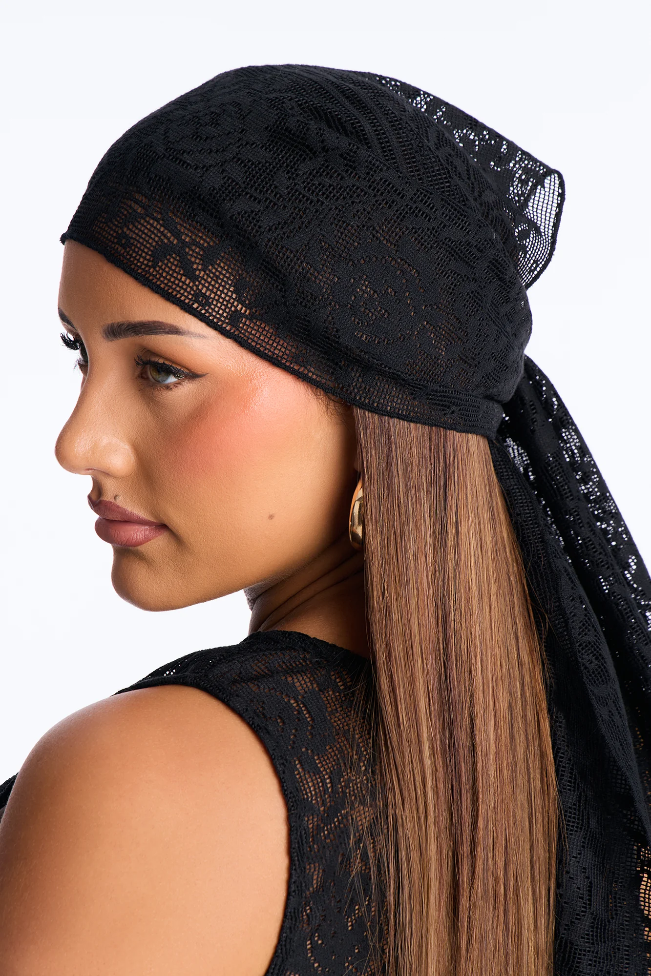 Alexis 3 Piece Lace Maxi Skirt Set - Black - Image 9