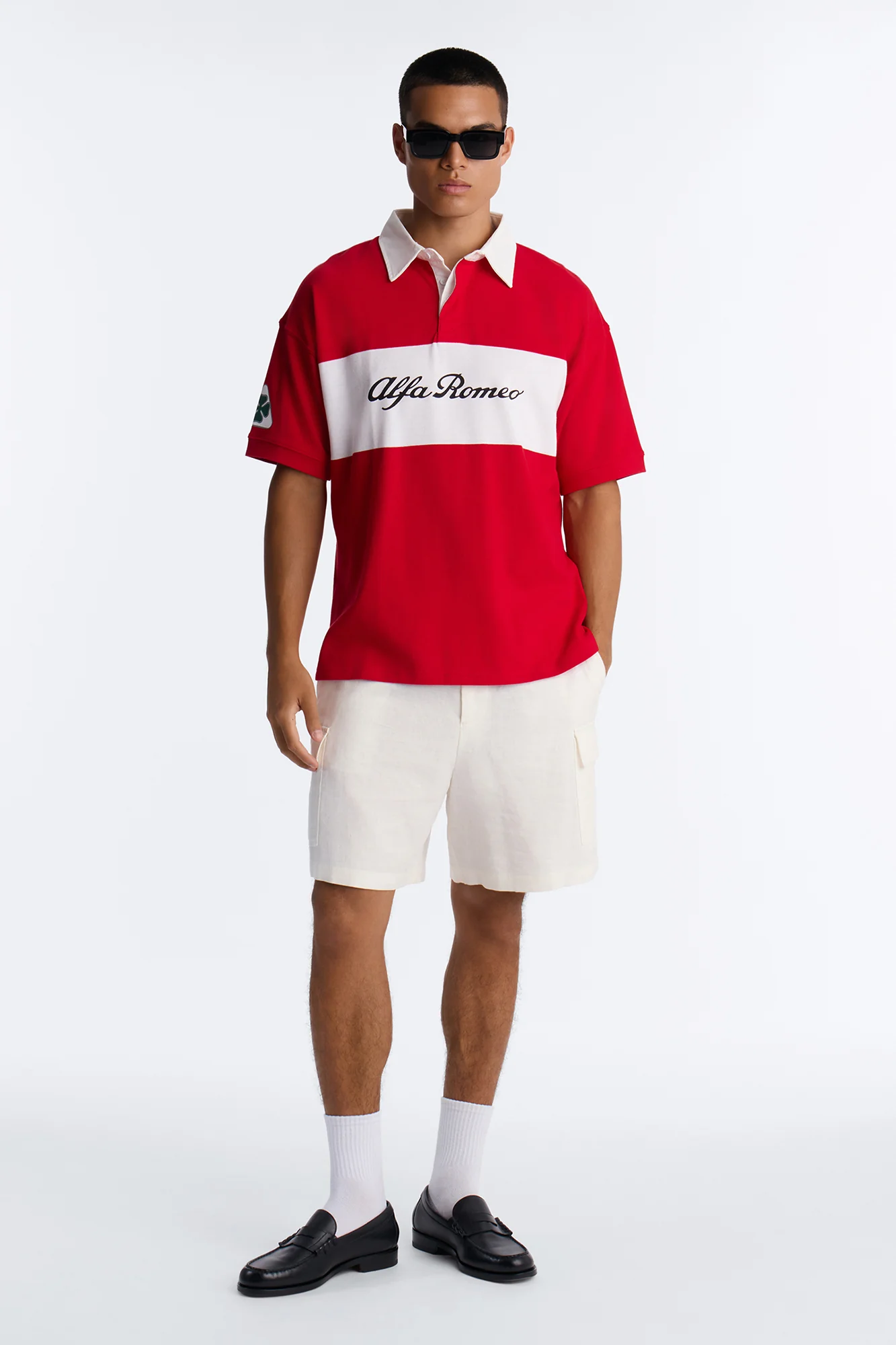 Alfa Romeo Short Sleeve Polo - Red - Image 2