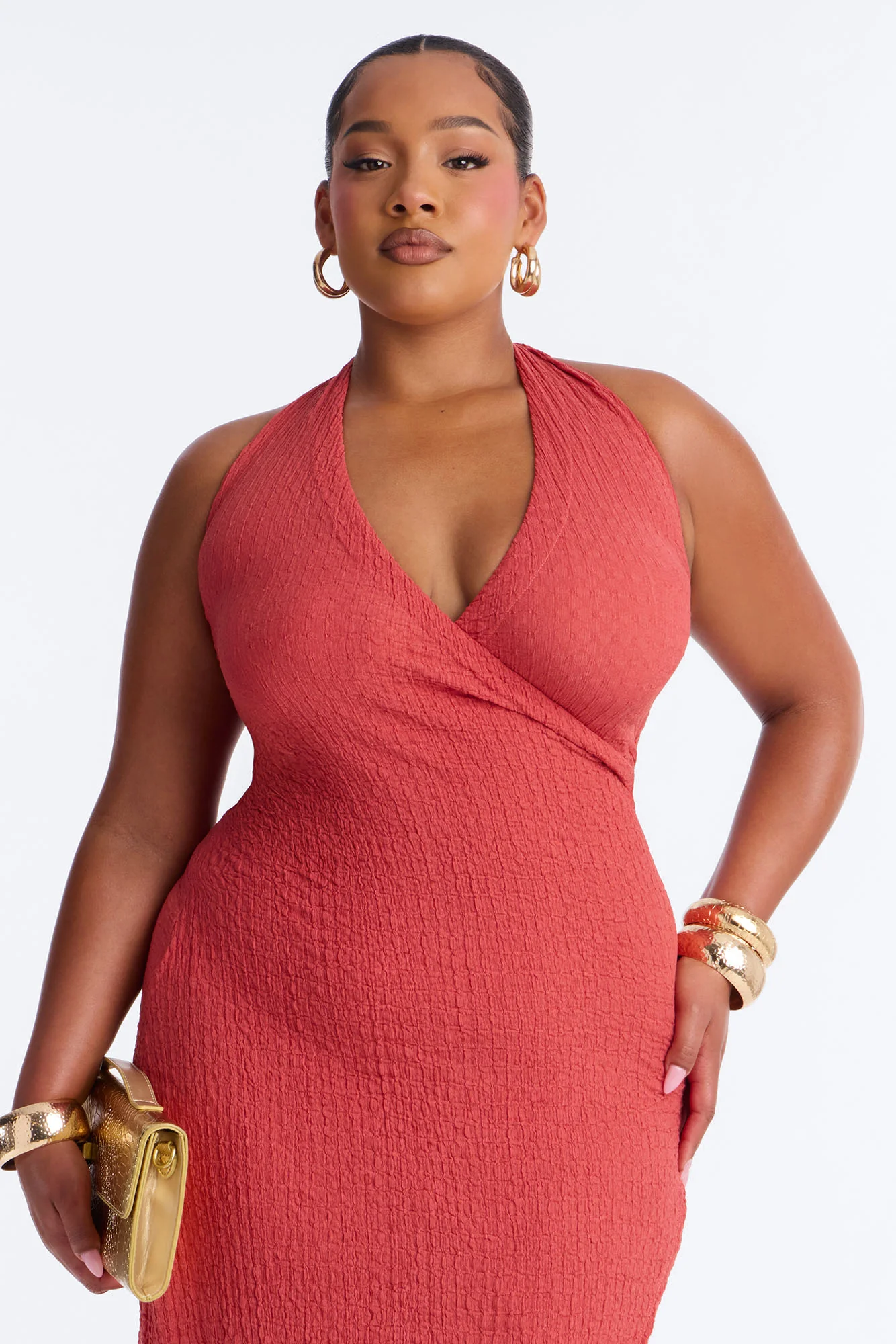 Alinna Halter Maxi Dress - Marsala - Image 6