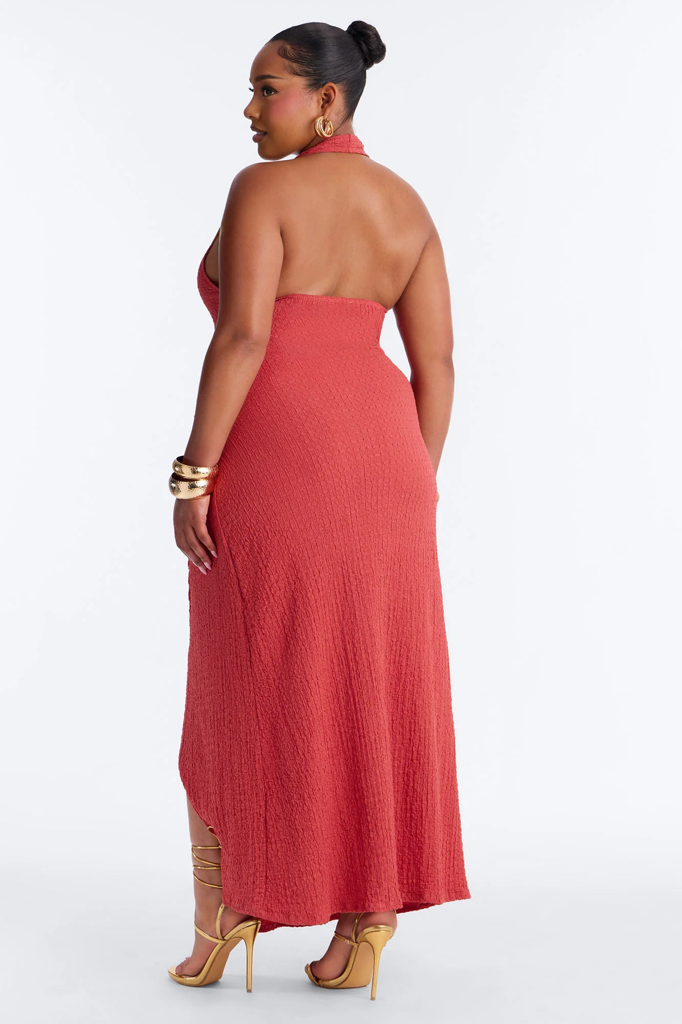 Alinna Halter Maxi Dress - Marsala - Image 8