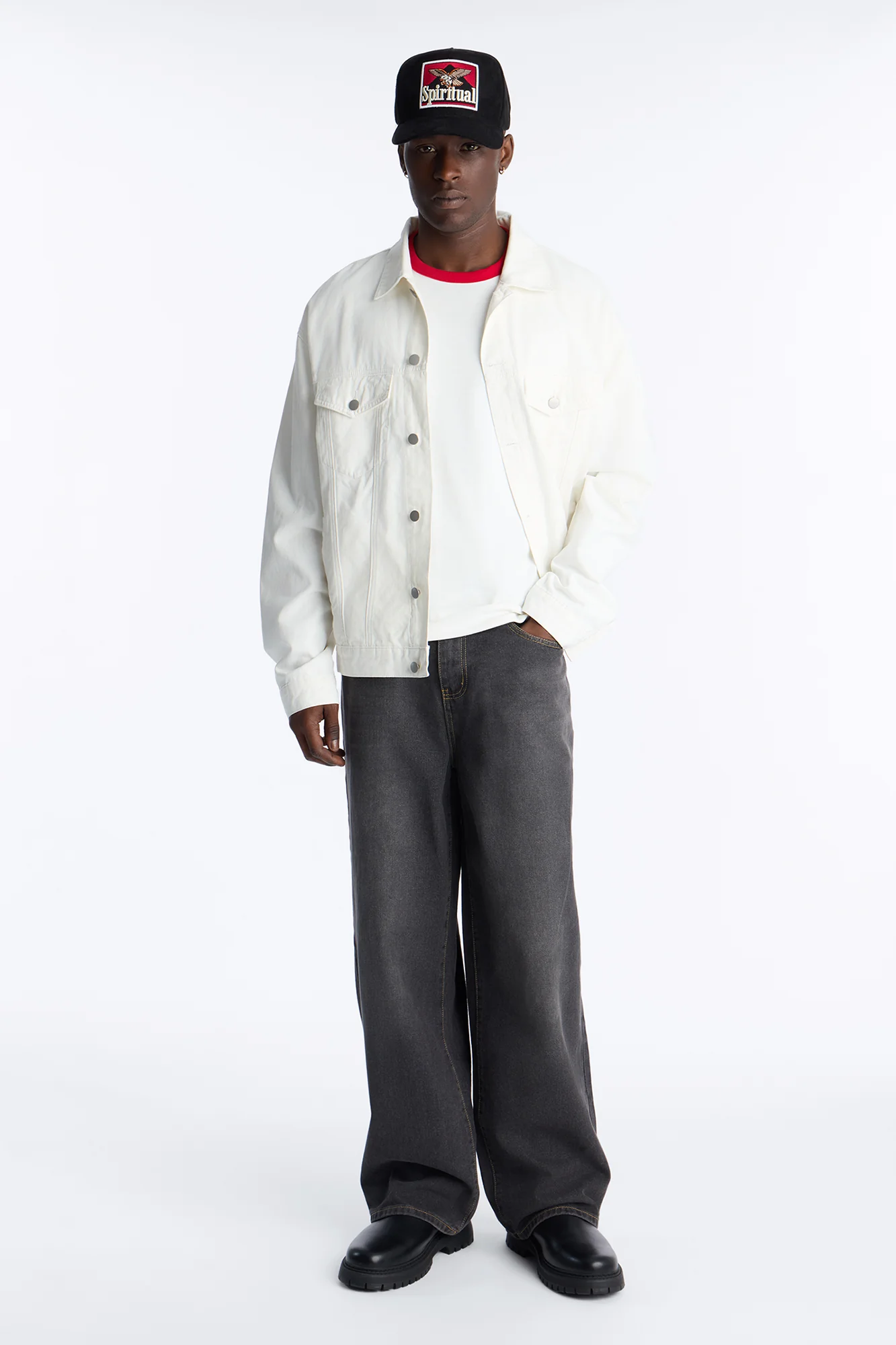 All Day Baggy Jean - Black Wash - Image 2