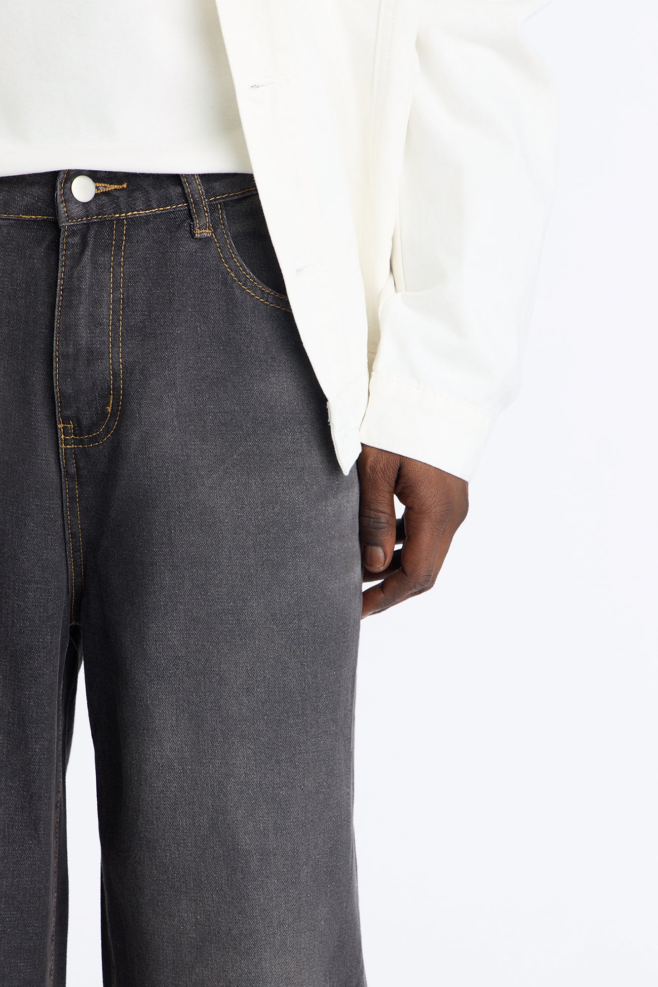 All Day Baggy Jean - Black Wash - Image 3