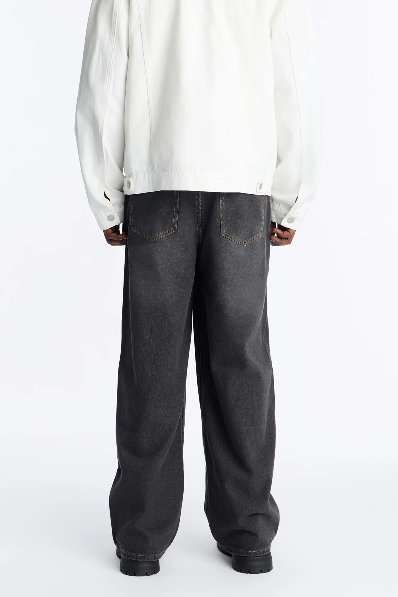 All Day Baggy Jean - Black Wash - Image 4