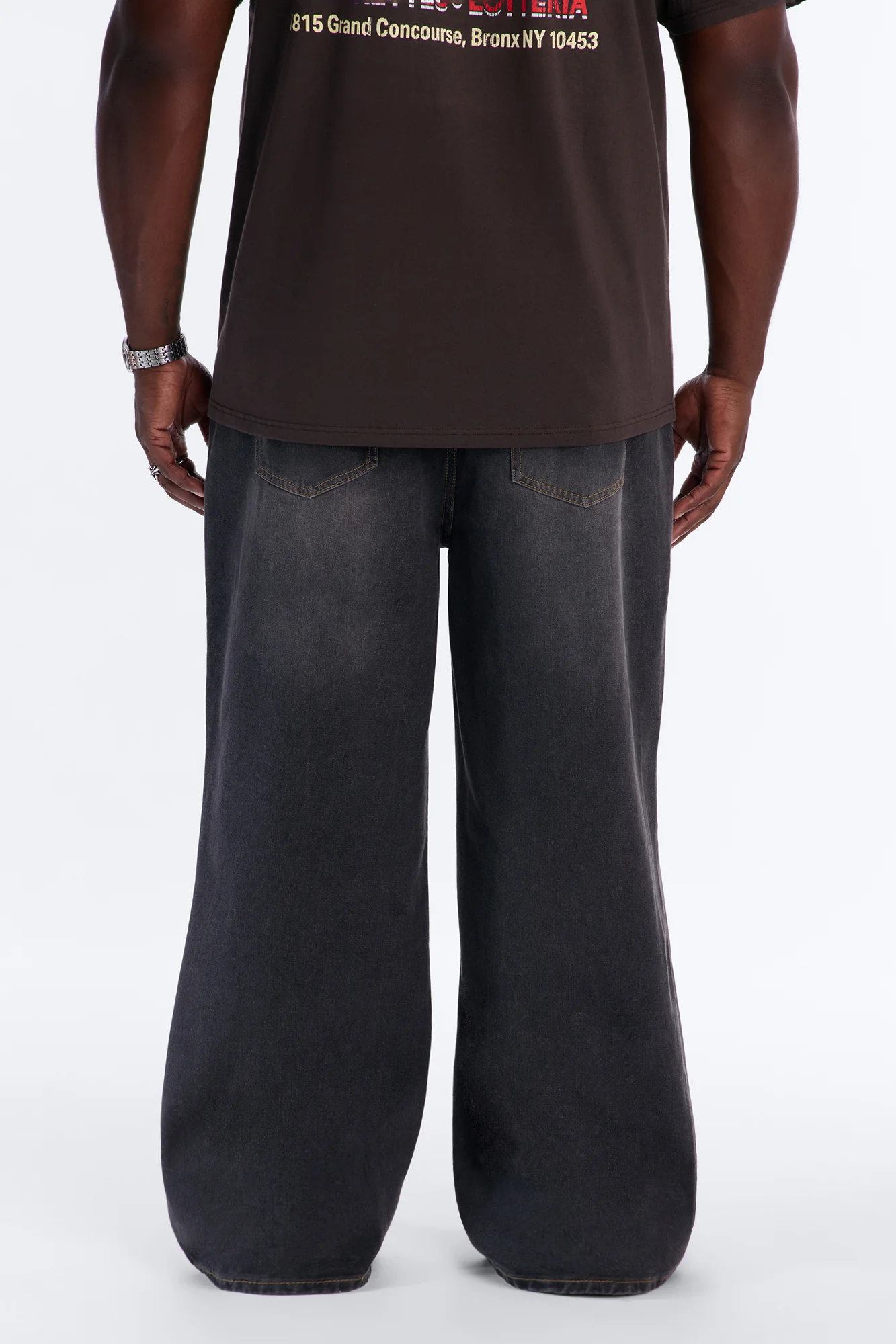 All Day Baggy Jean - Black Wash - Image 7