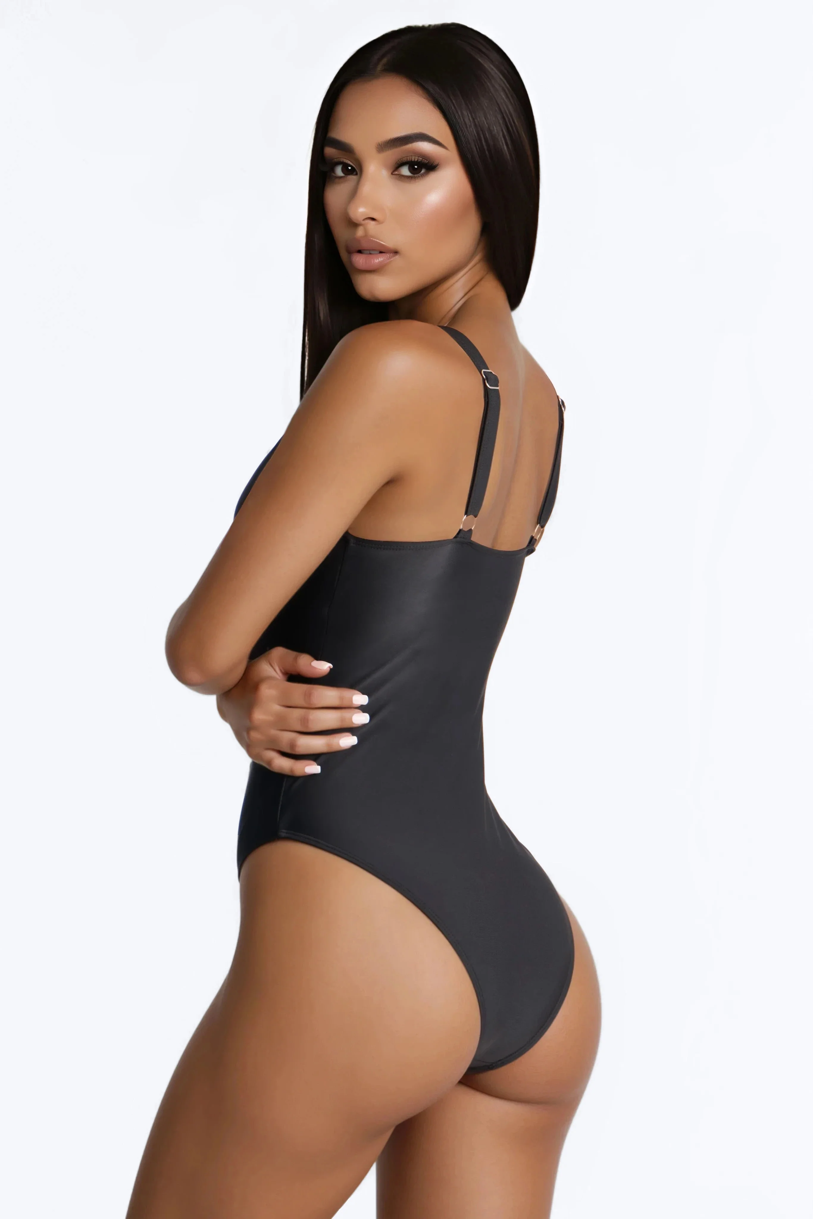 All Part Of The Plan 1 Piece Swimsuit - Black - Image 3
