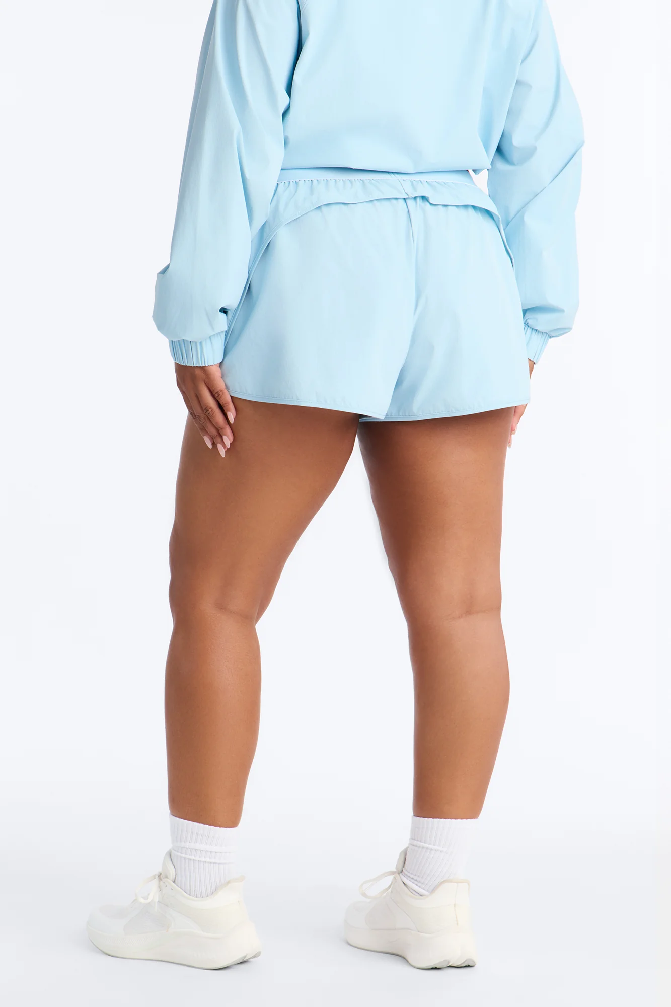 Alora Windbreaker Lounge Short - Light Blue - Image 10