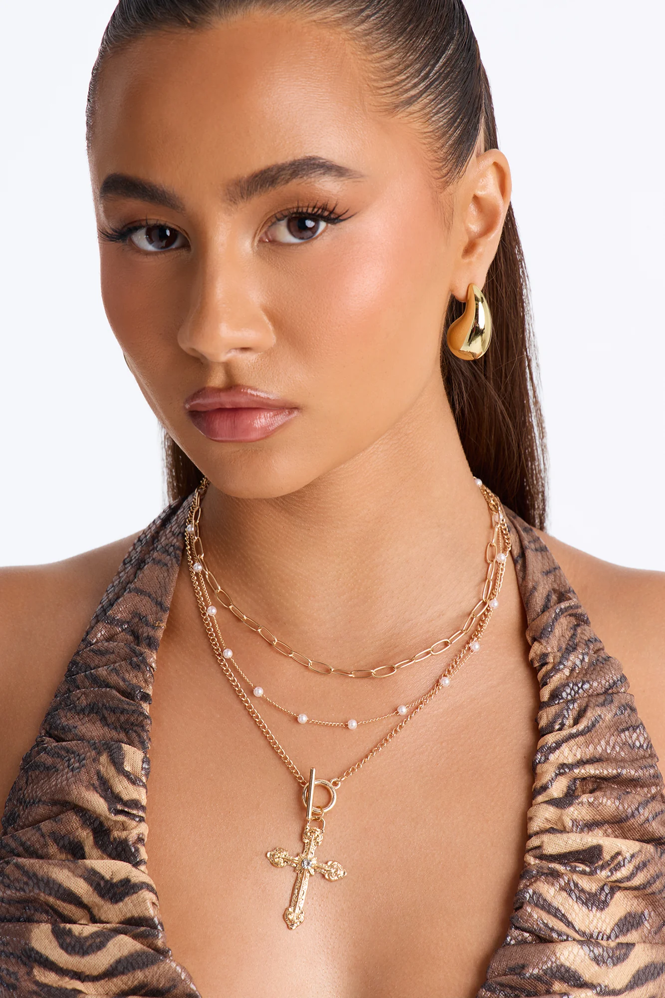 Always Right Layered Necklace - Gold - Image 2