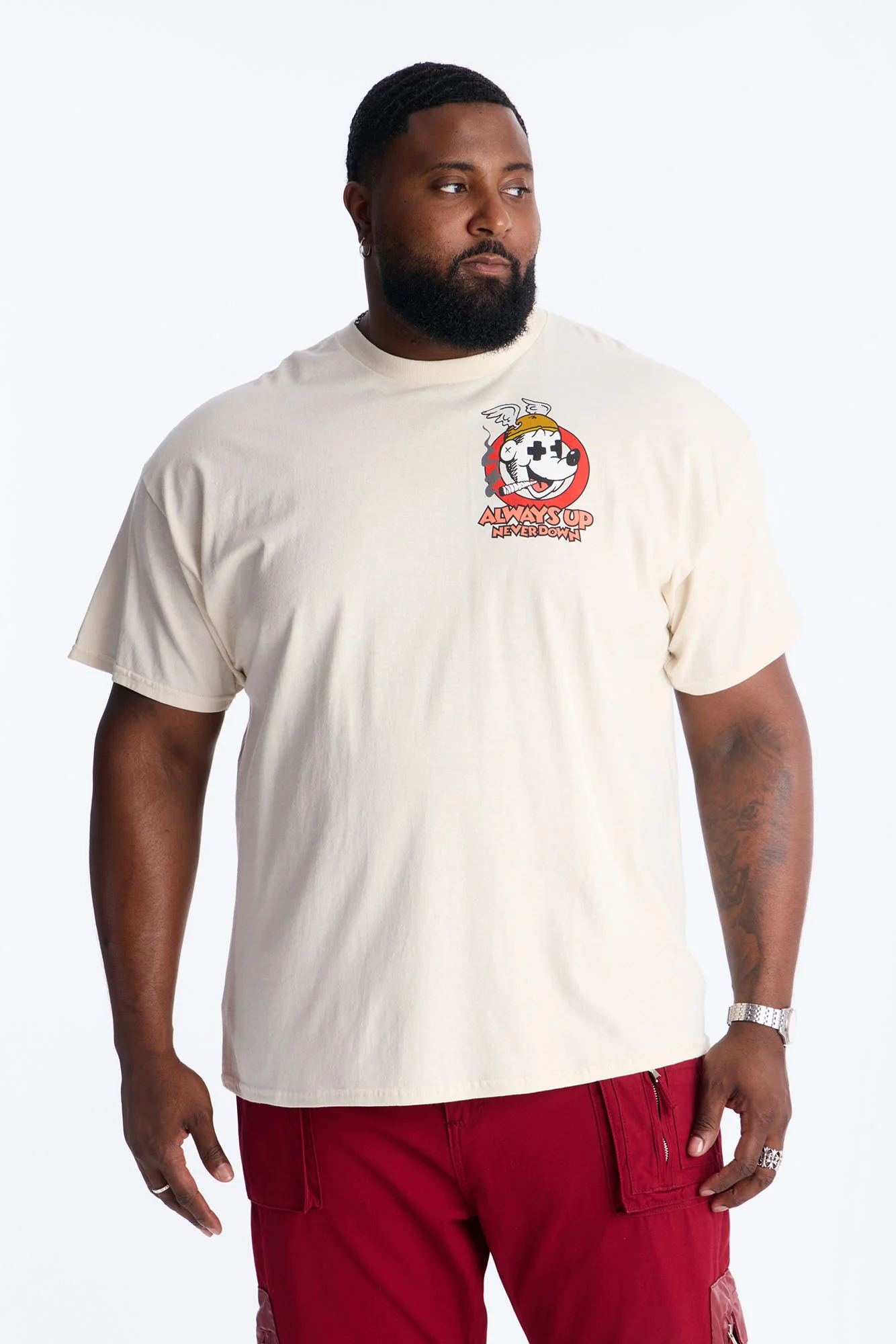 Always Up Short Sleeve Tee - Natural - Image 8