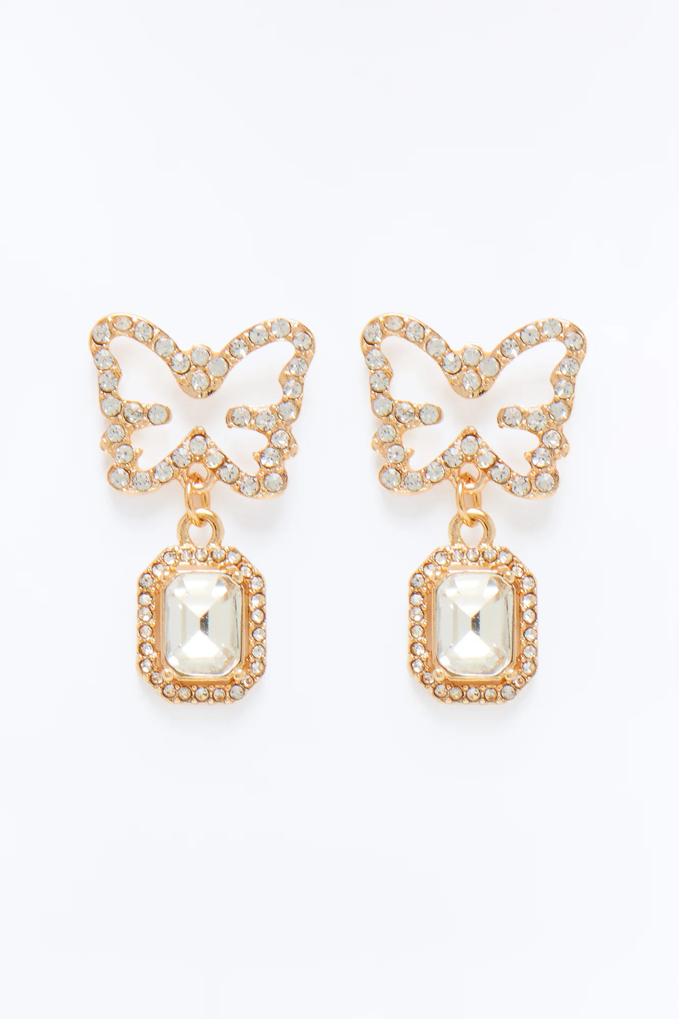 Always With Me Butterfly Stud Earrings - Gold - Image 3