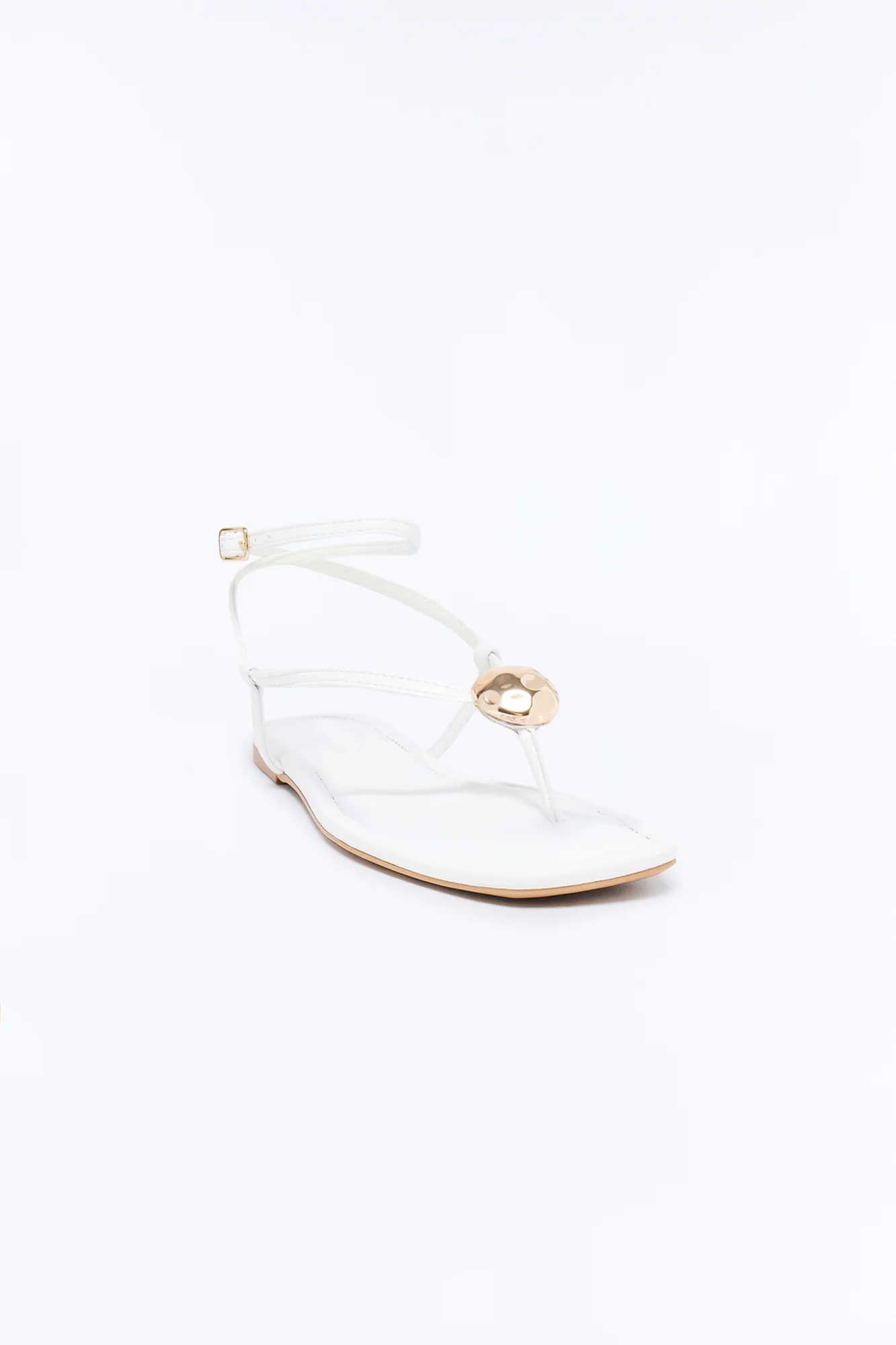 Amiah Ankle Strap Sandals - White - Image 2