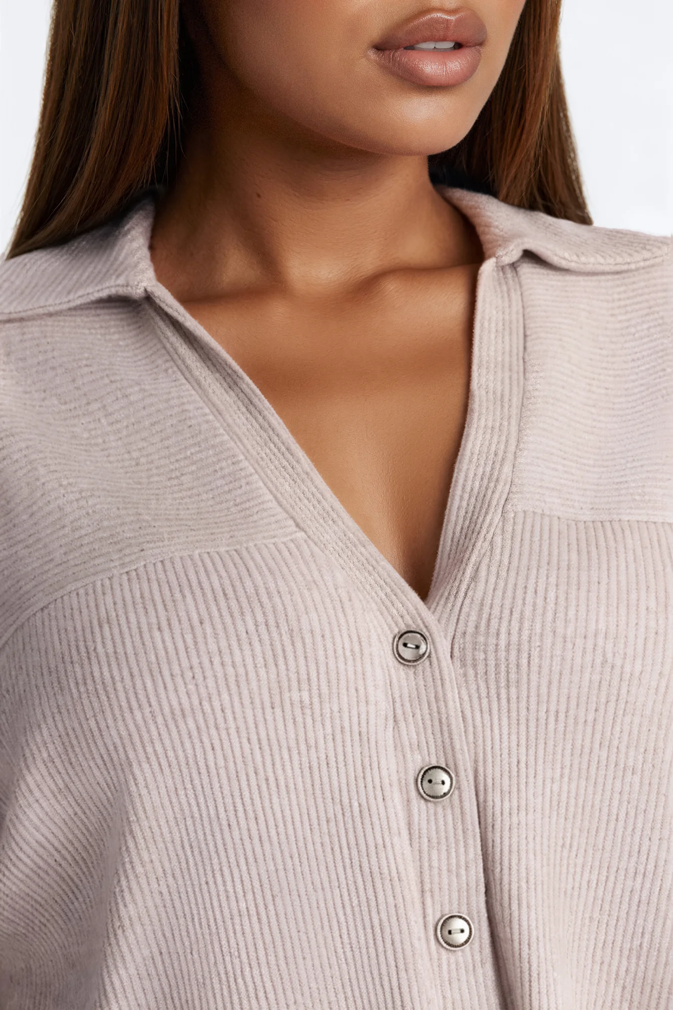 Andrea Thermal Pant Set - Oatmeal - Image 3