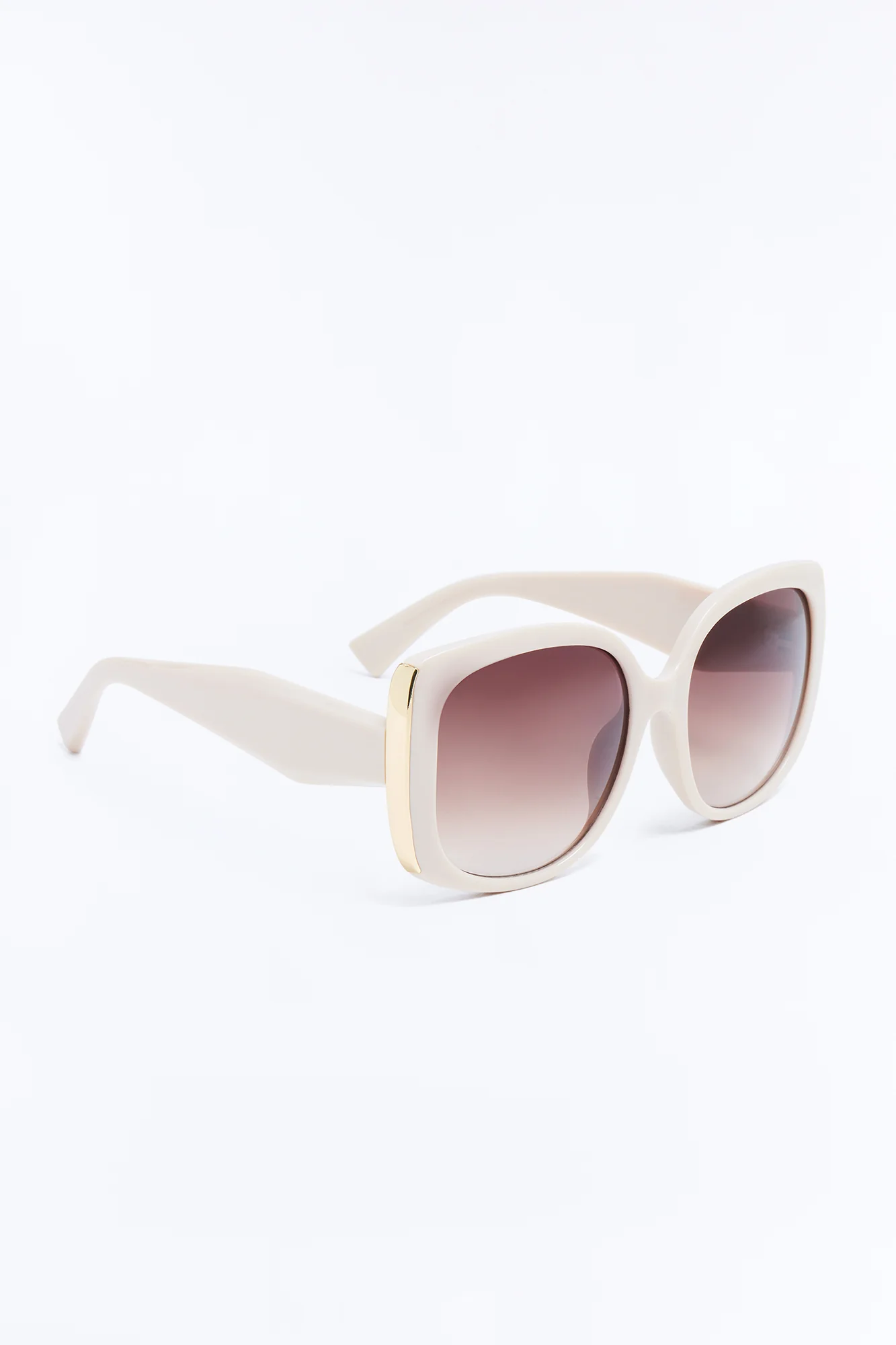 Angel Eyes Square Sunglasses - Taupe - Image 3