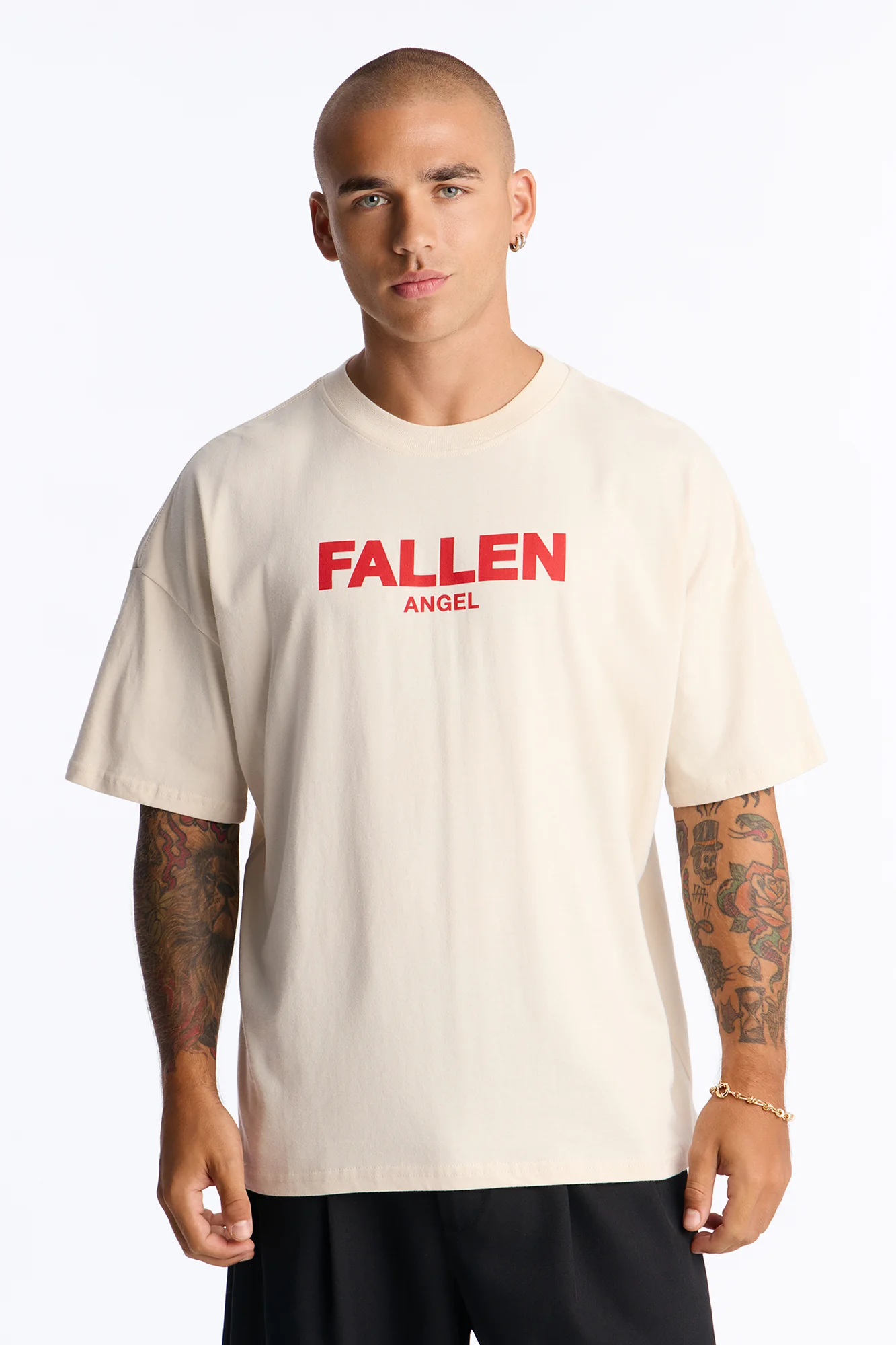 Angel Falls Oversized Short Sleeve Tee - Off White - Image 4