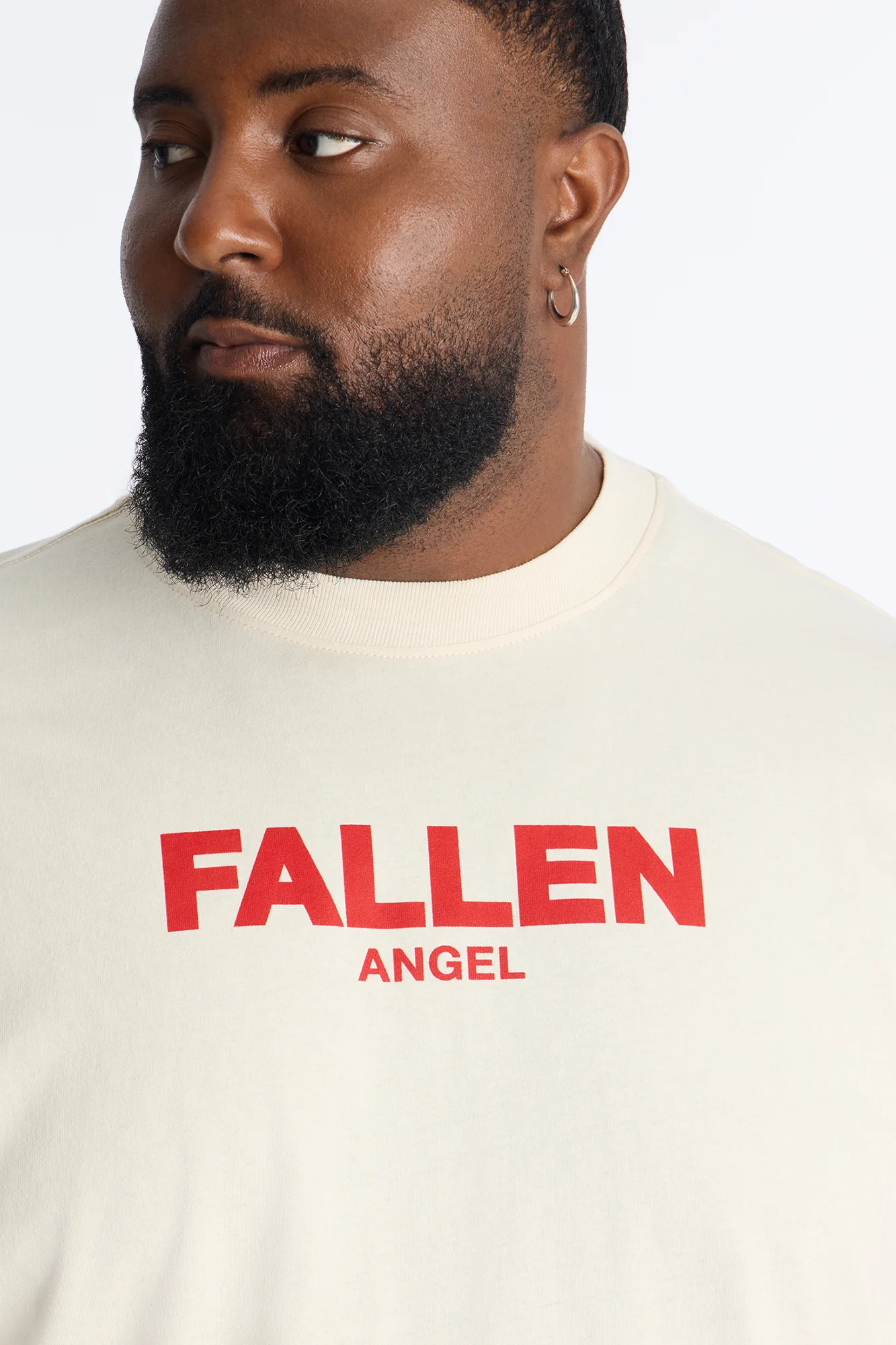 Angel Falls Oversized Short Sleeve Tee - Off White - Image 7