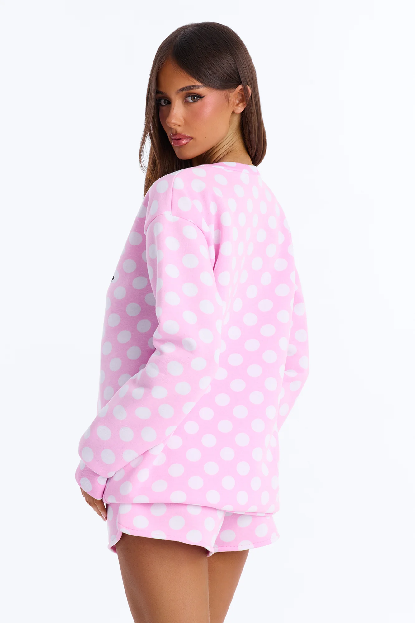Apparently I Have An Attitude Fleece Sweatshirt PJ Short Set - Pink - Image 3