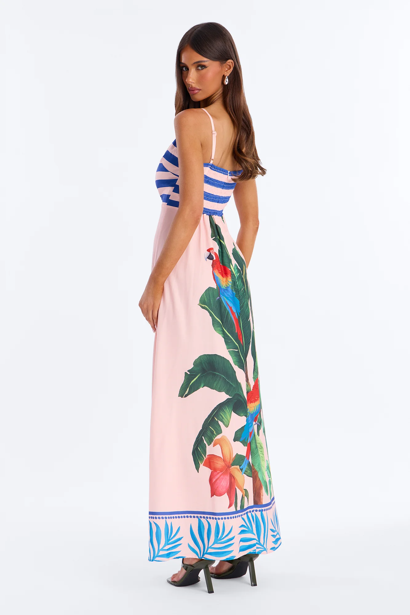 Arabella Flowy Maxi Dress - Pink/combo - Image 4
