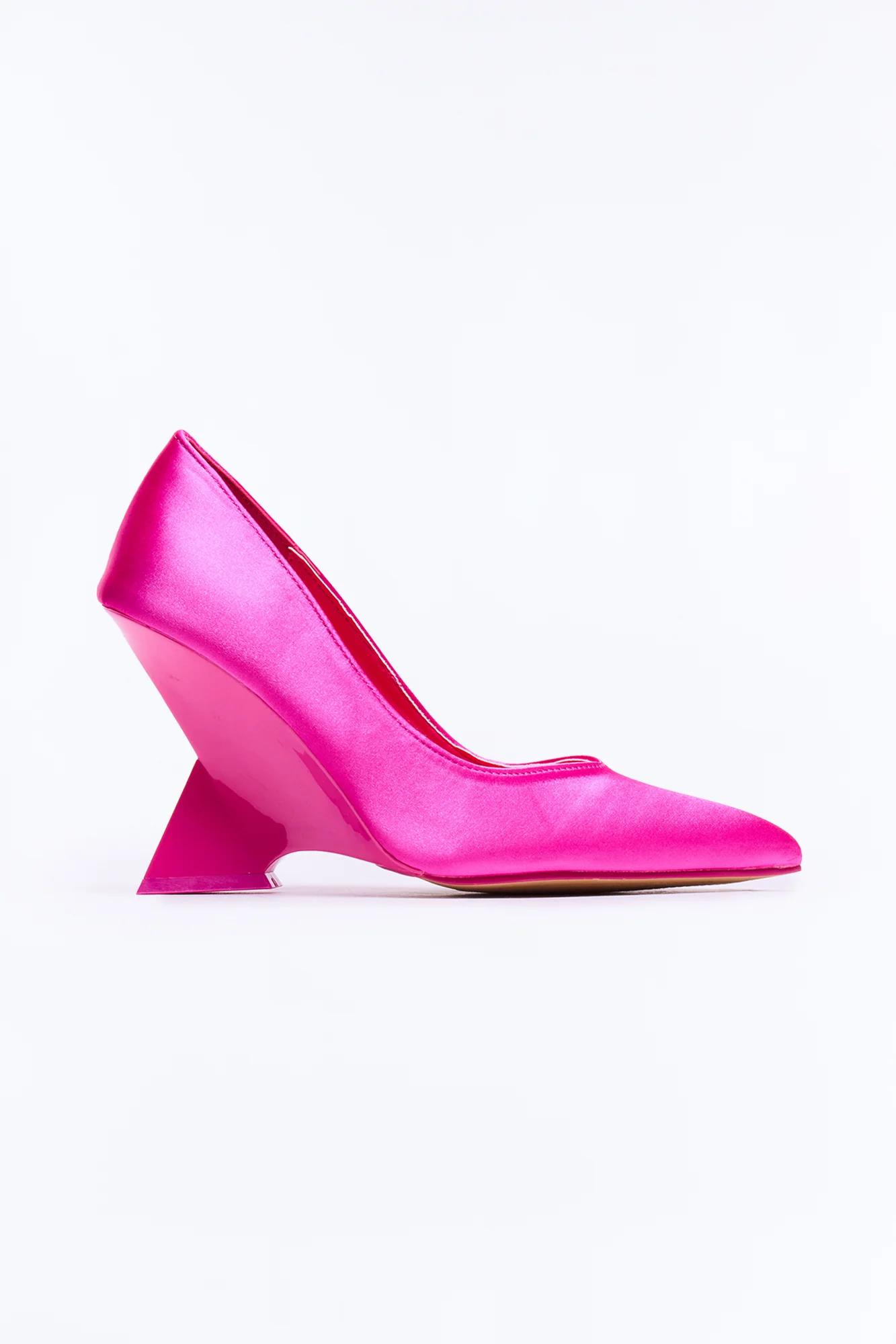 Azaiah Satin Novelty Pumps - HotPink