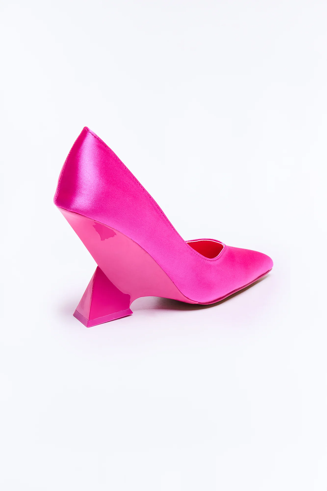 Azaiah Satin Novelty Pumps - HotPink - Image 2