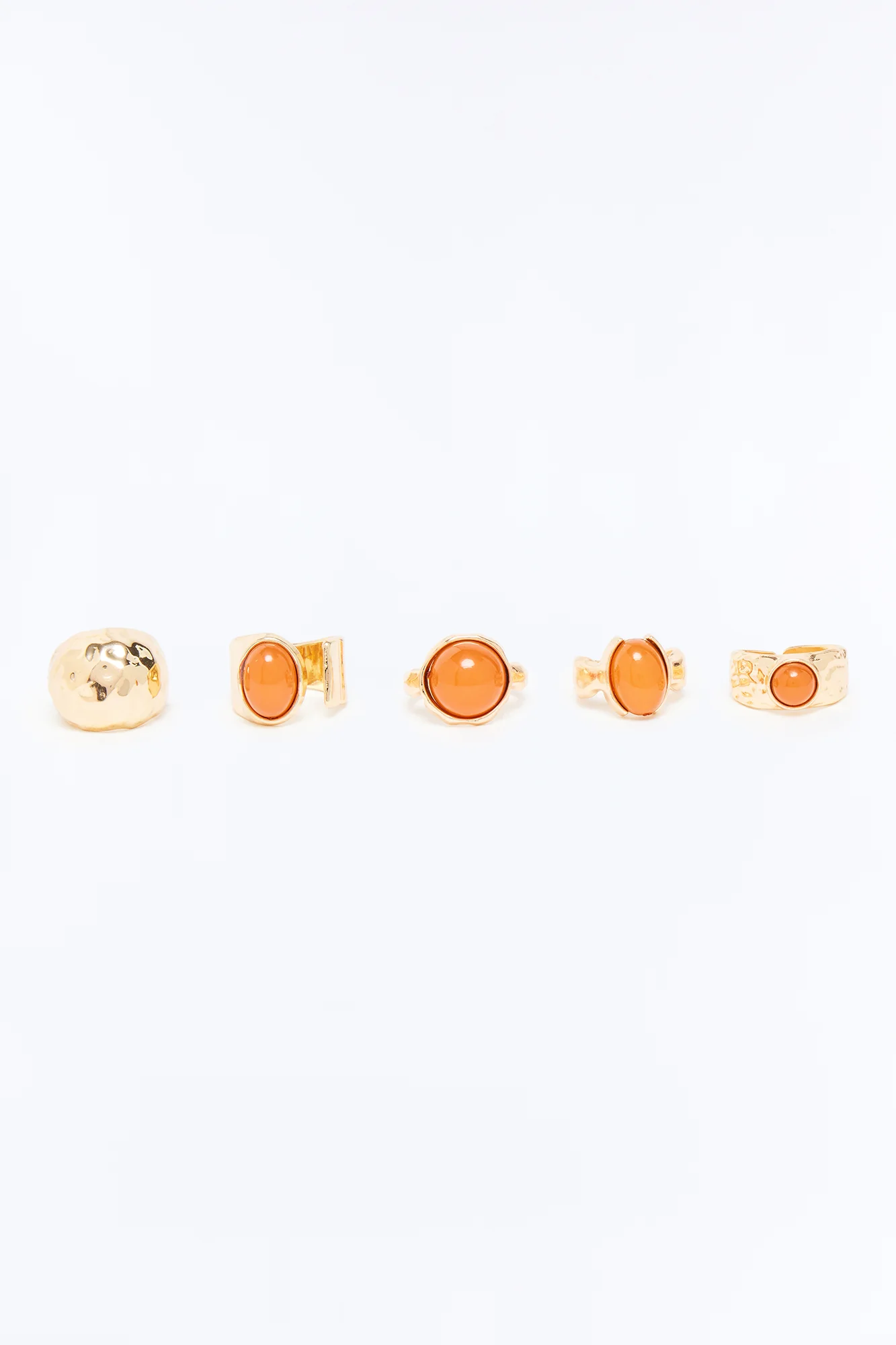 Azure 5 Piece Ring Set - Gold - Image 3