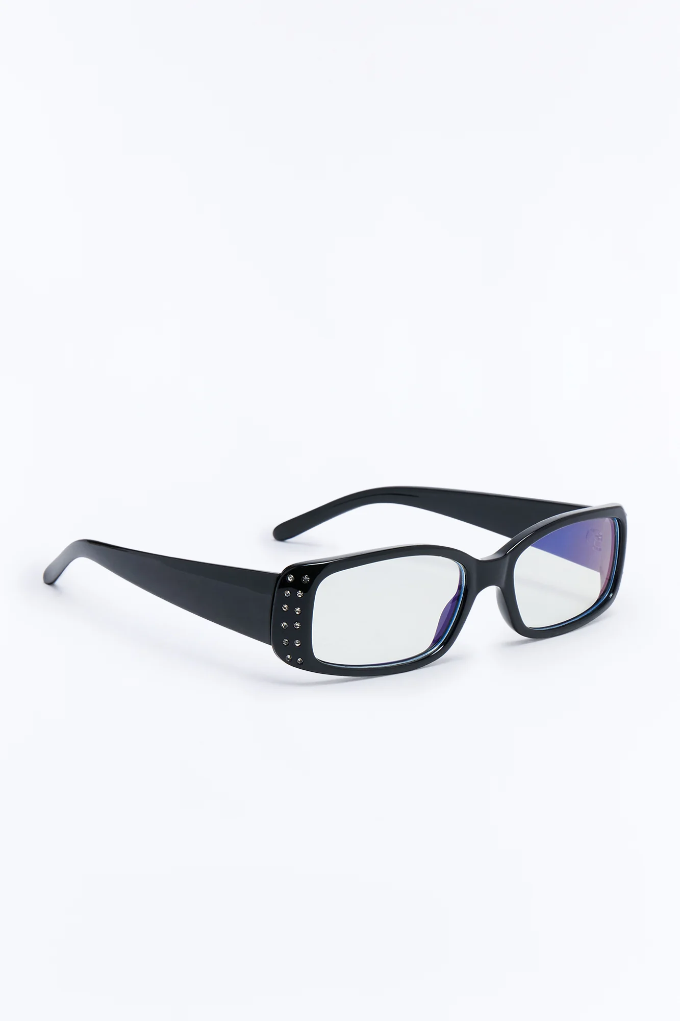 Baddie Book Club Blue Light Glasses - Black - Image 4