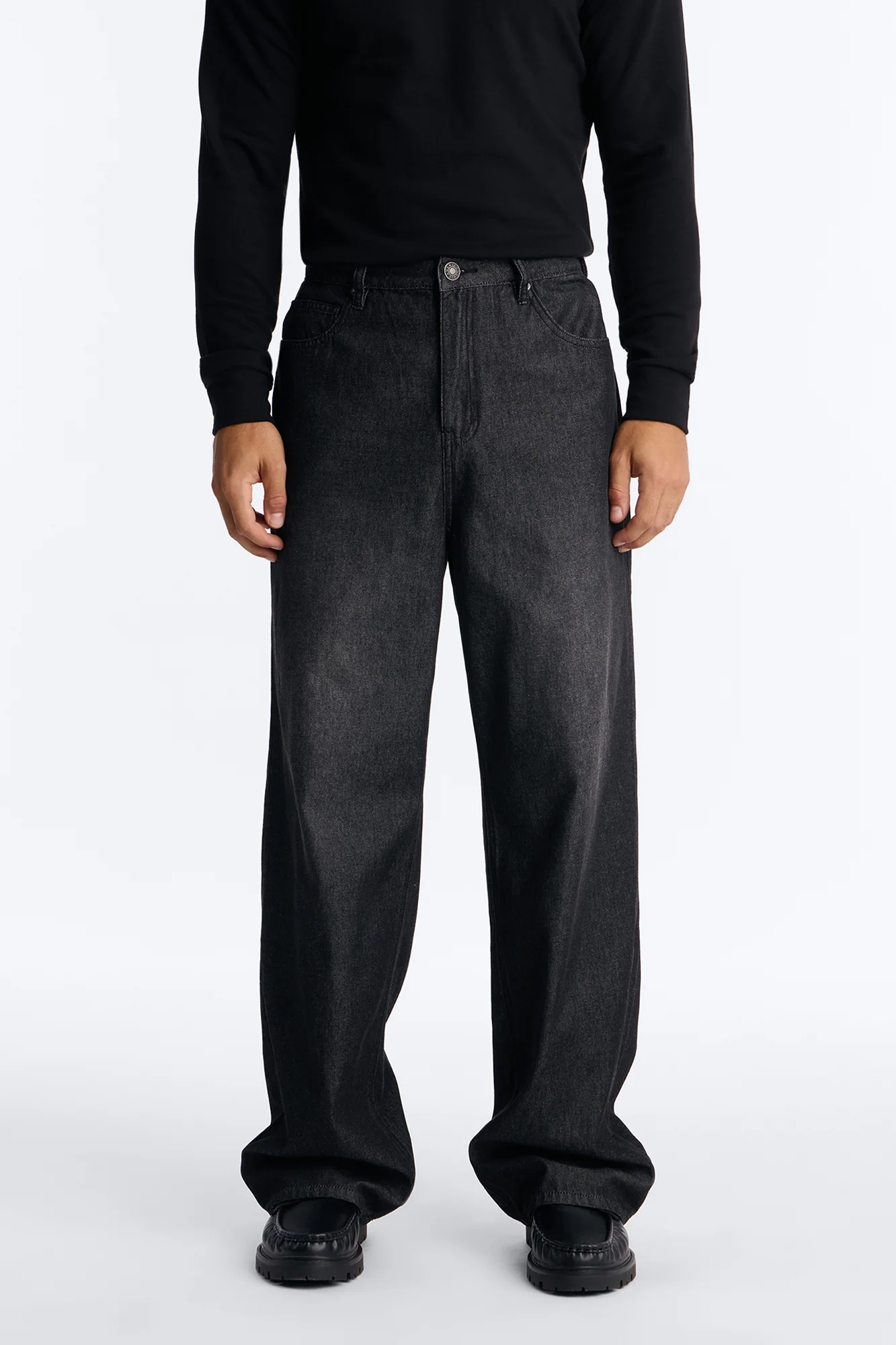 Baggy At Dusk Jeans - Black Wash - Image 2