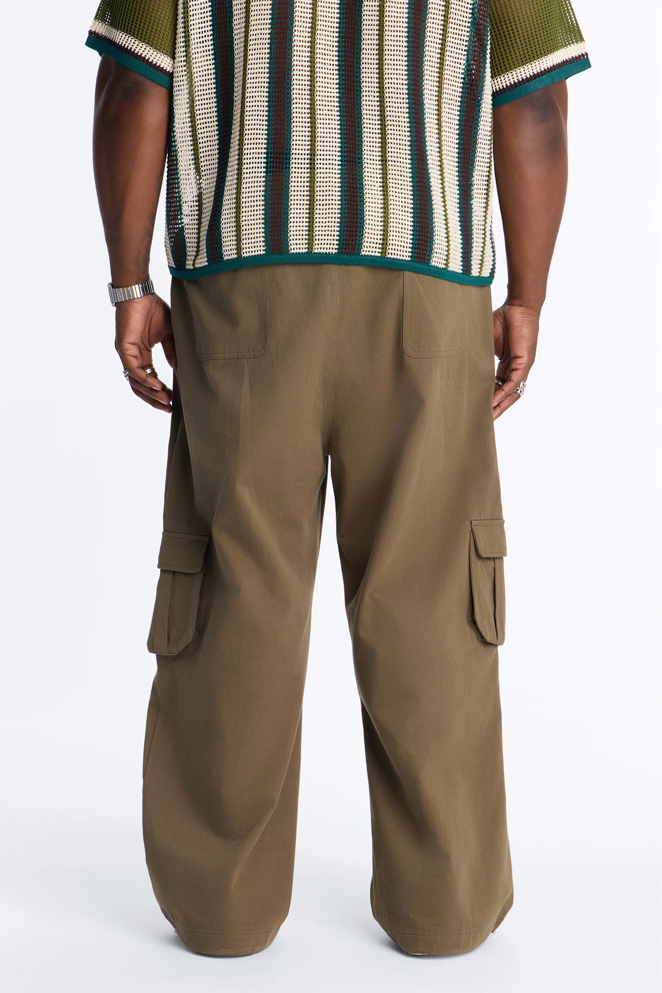 Baggy Bloomfall Paisley Cargo Pant - Olive/combo - Image 10