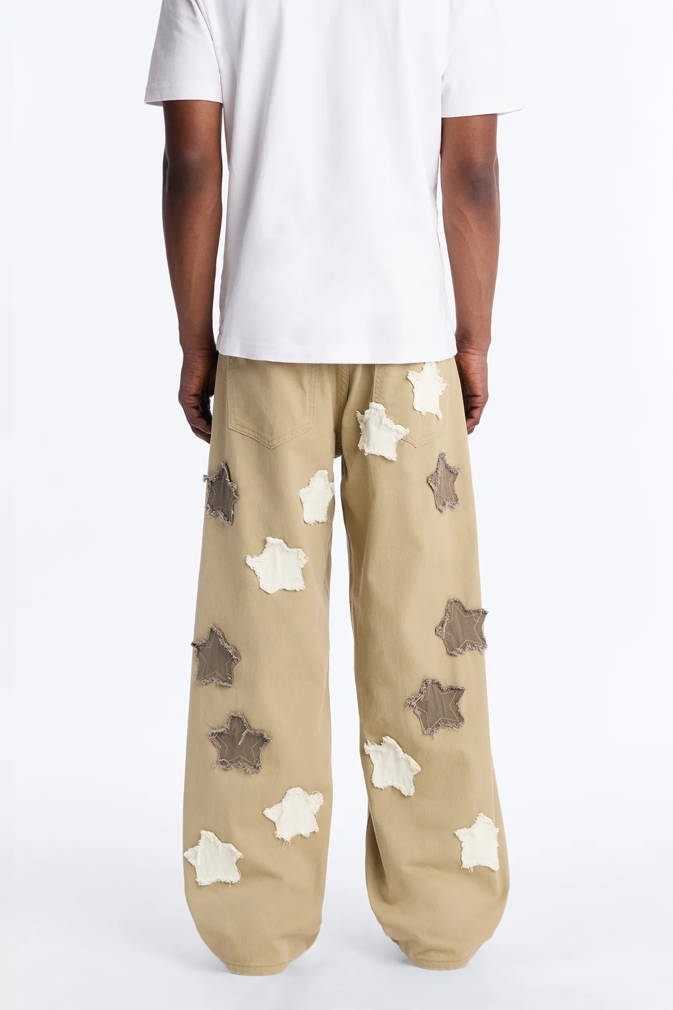 Baggy Illuminate Sky Fray Jean - Olive - Image 4