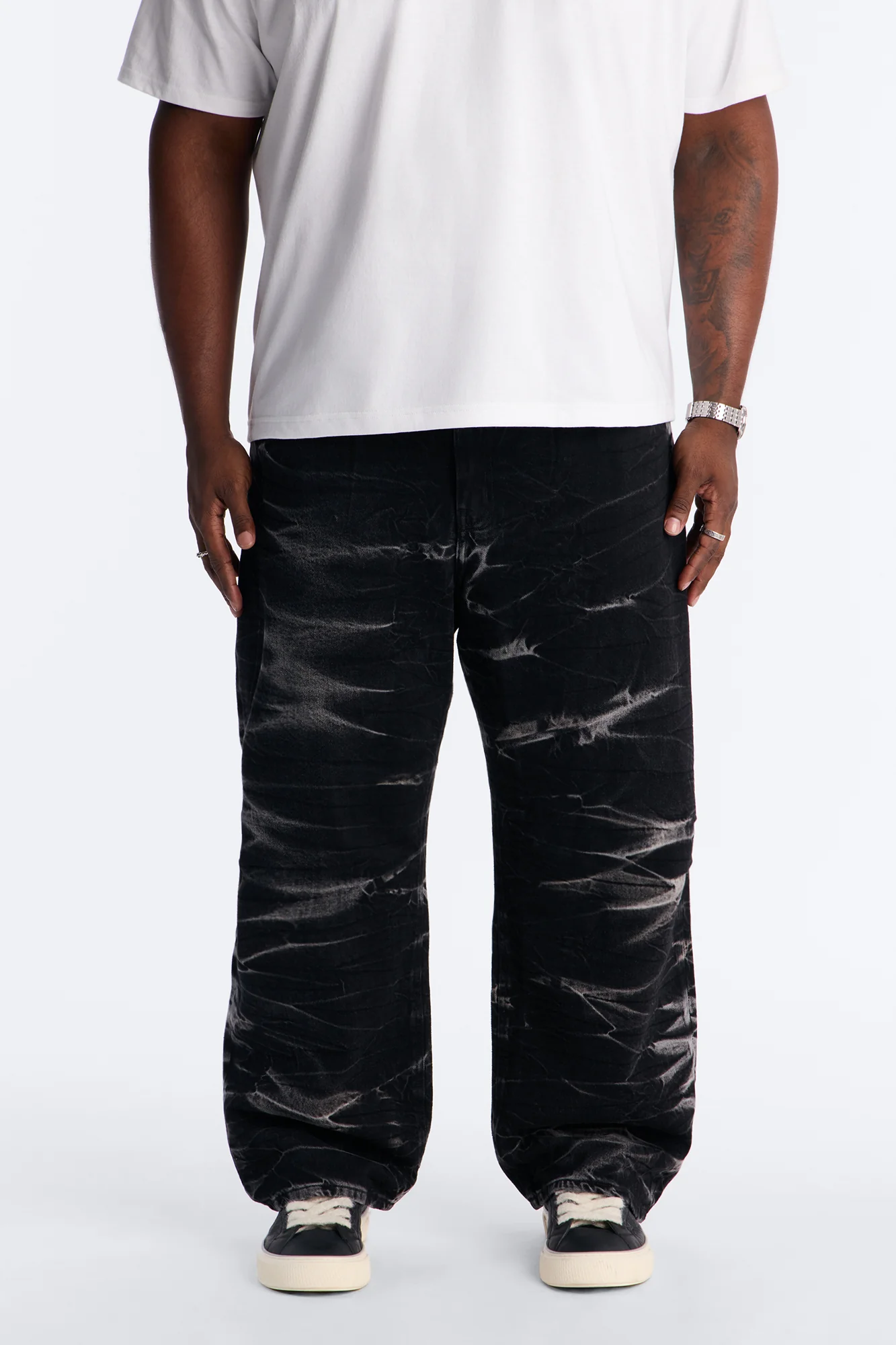 Baggy Shockwave Jean - Black Wash - Image 5