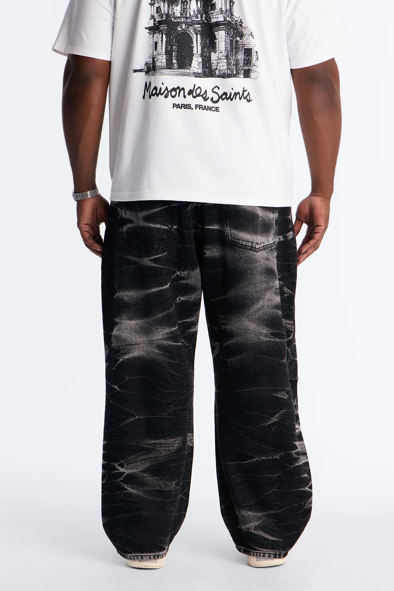 Baggy Shockwave Jean - Black Wash - Image 8
