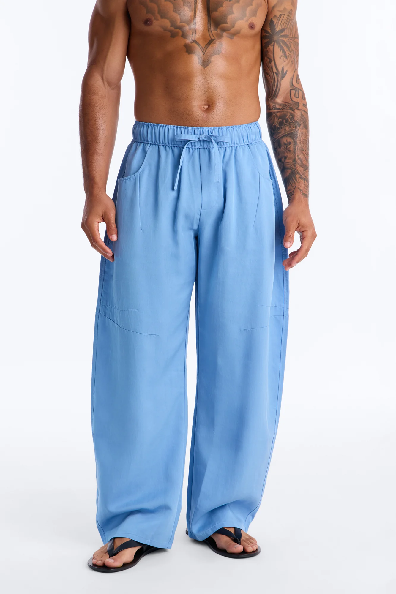 Baggy St. Tropez Pant - Light Blue