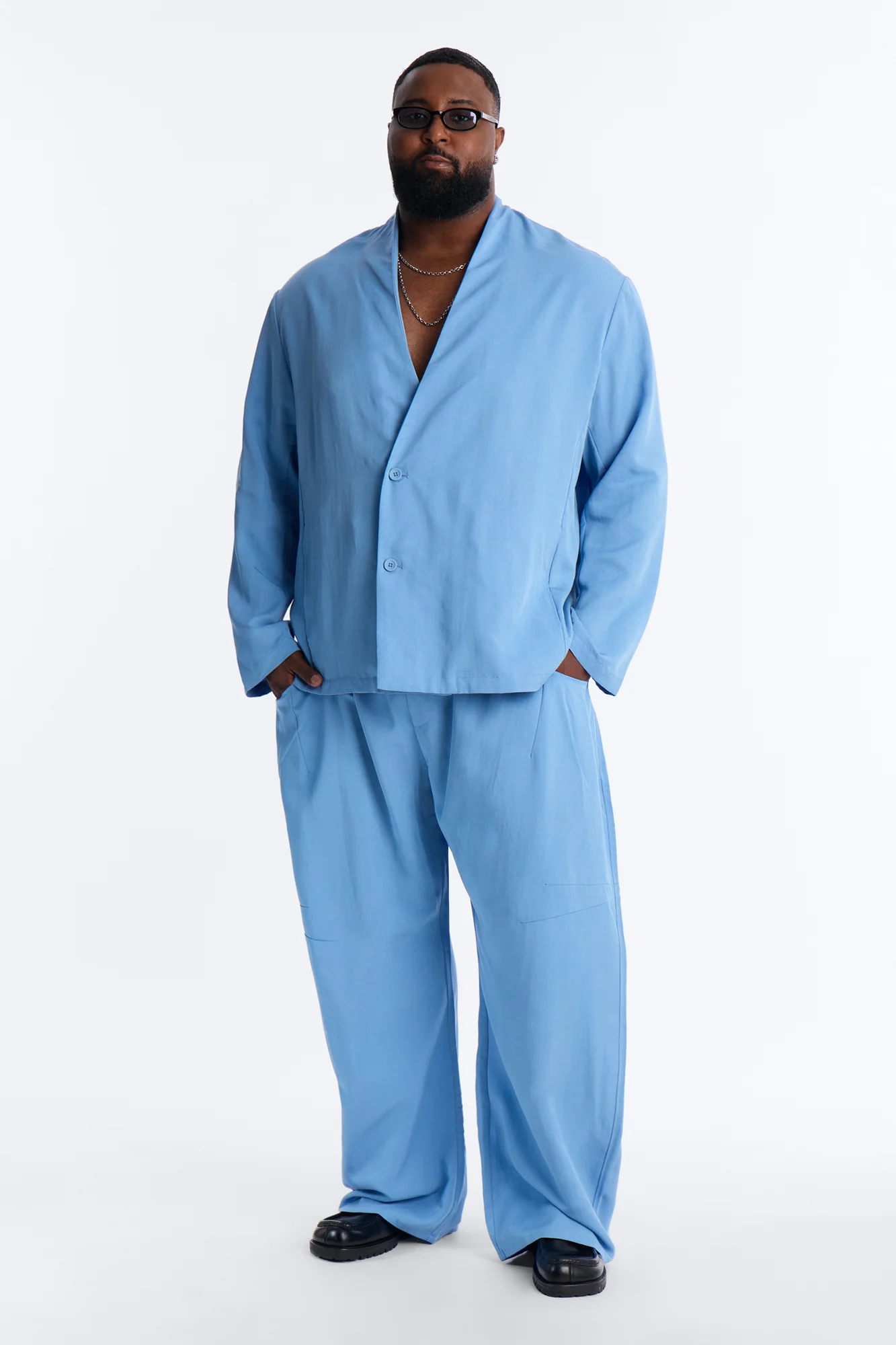 Baggy St. Tropez Pant - Light Blue - Image 6