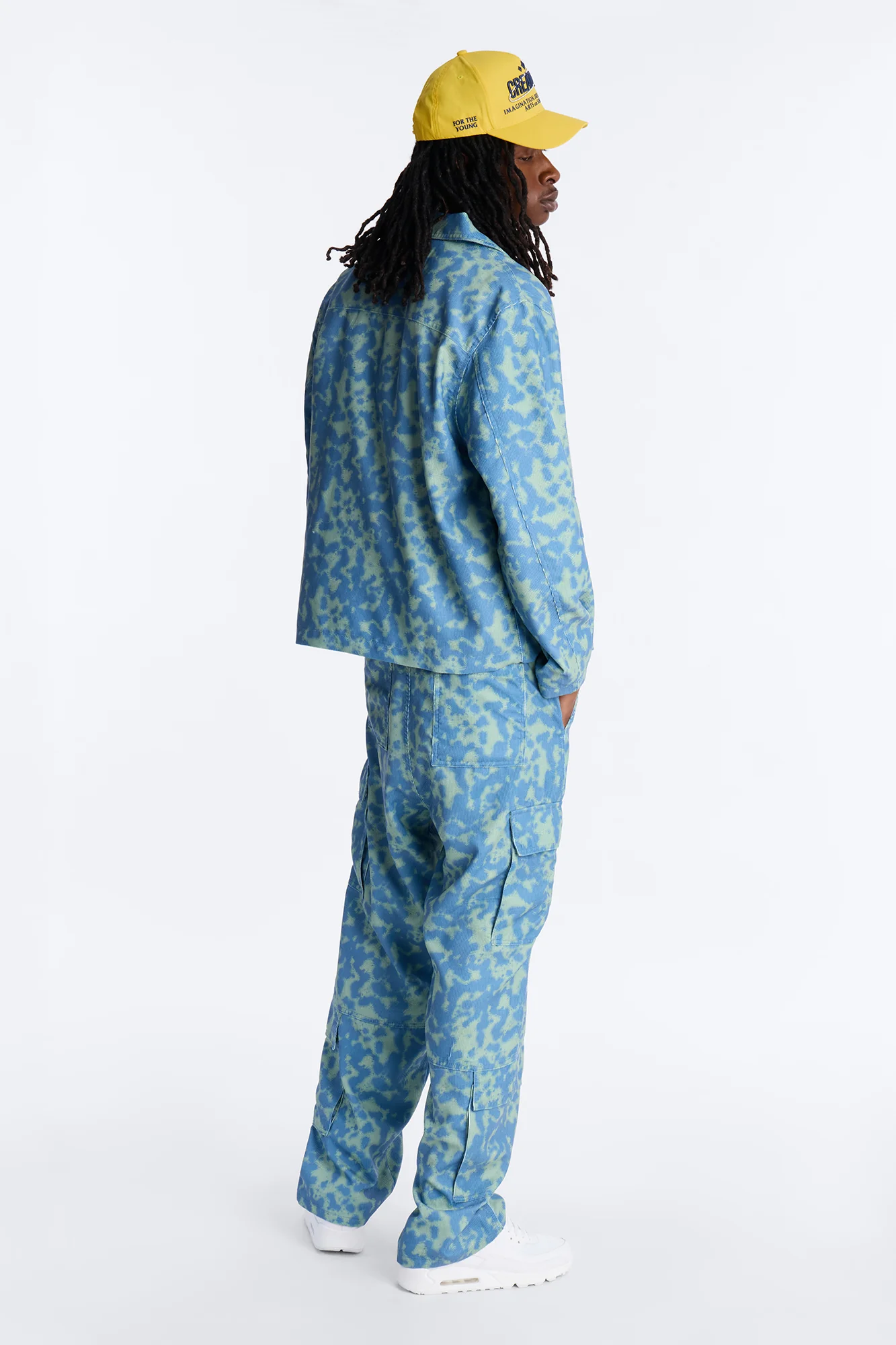 Baggy Terrain Drip Textured Pant - Blue - Image 5