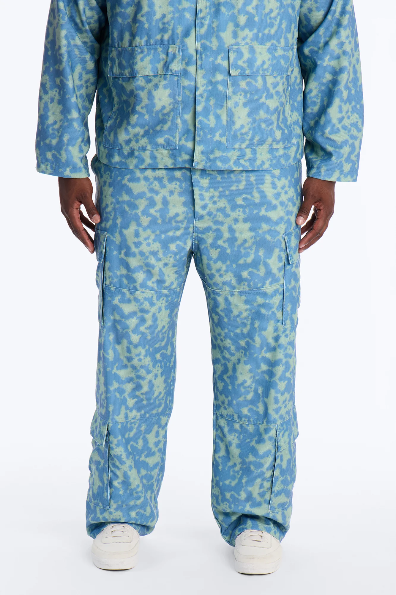 Baggy Terrain Drip Textured Pant - Blue - Image 6