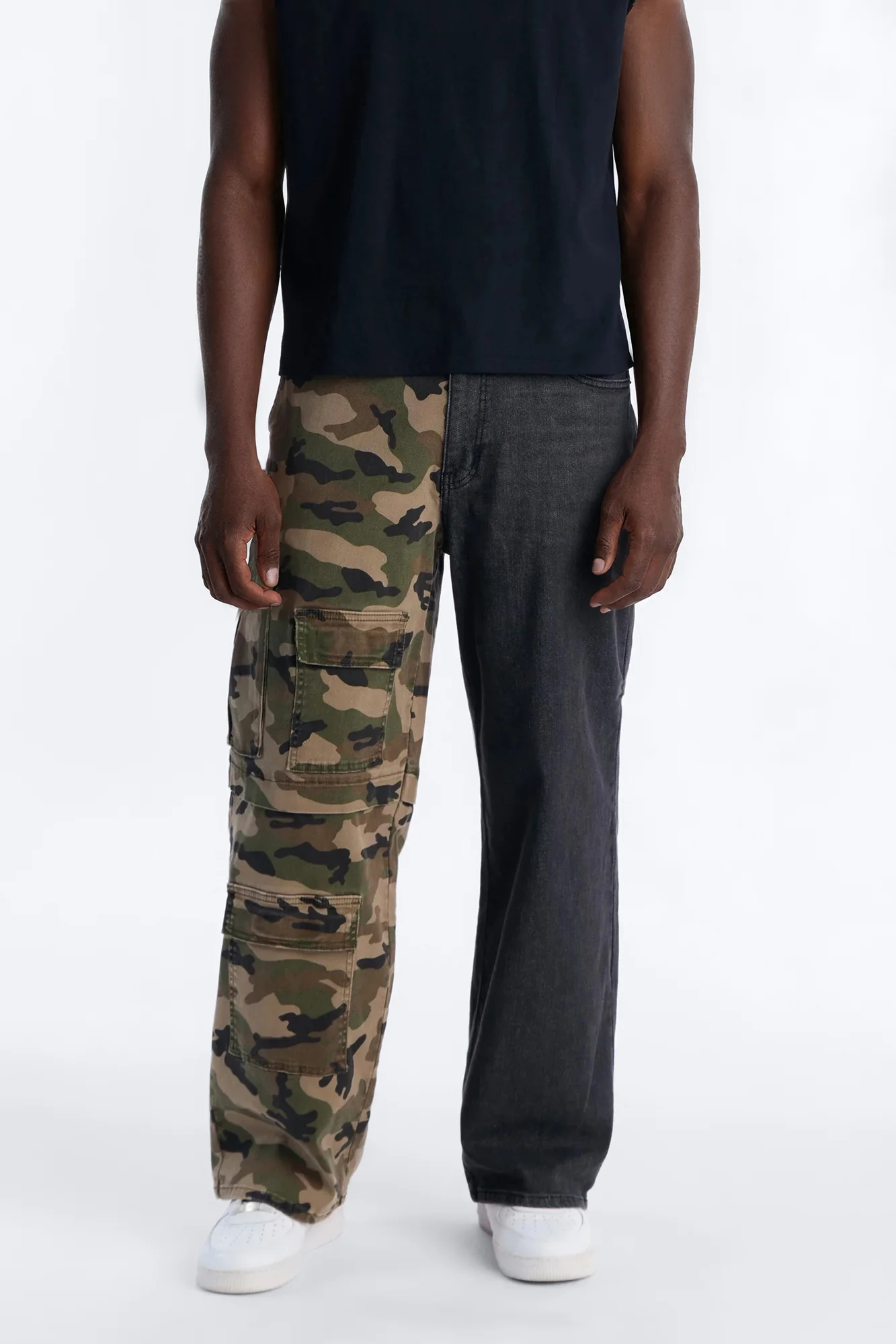 Baggy Two Face Camo Jean - Multi Color