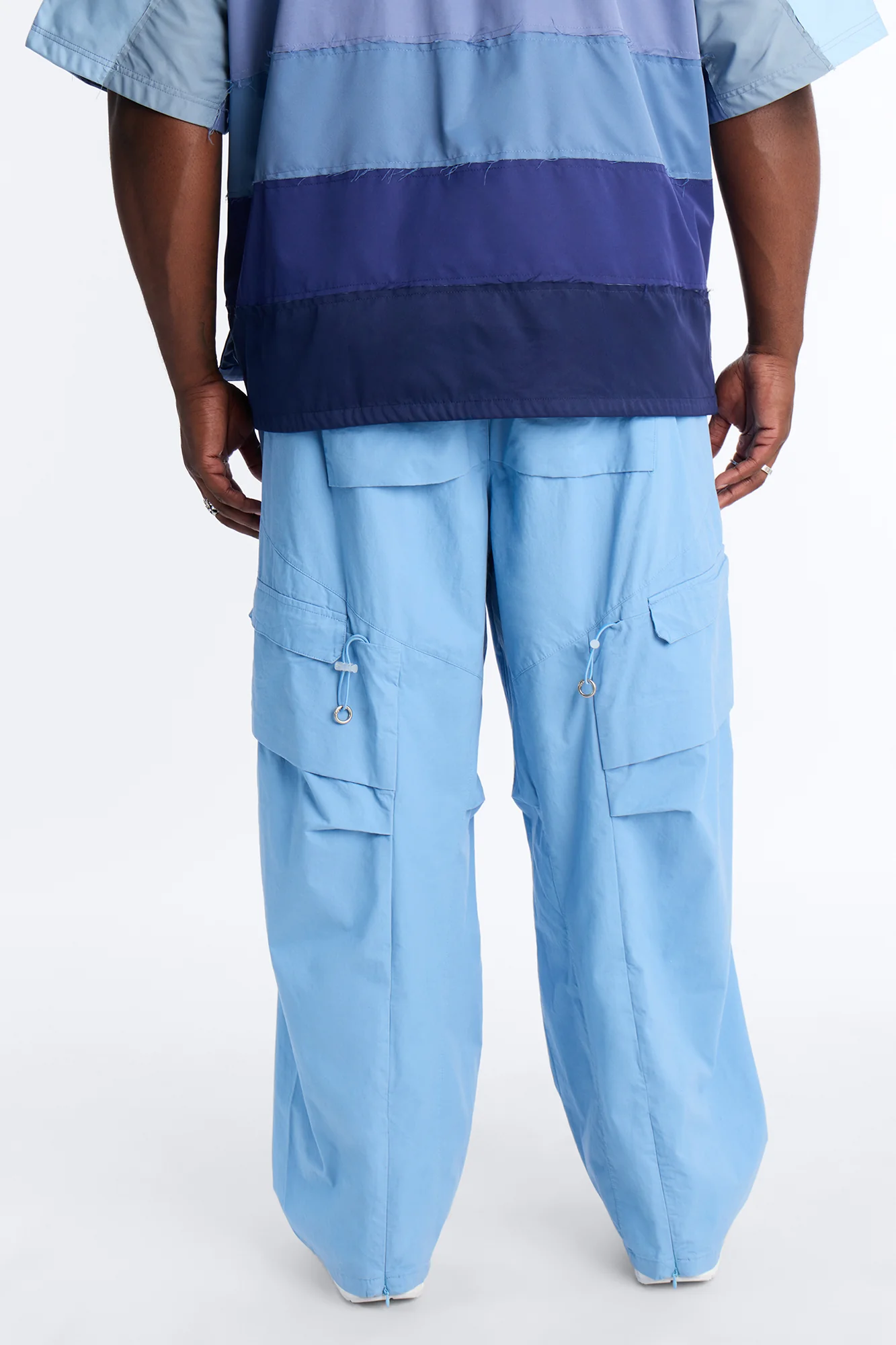 Barrel Accordion Pant - Blue - Image 11